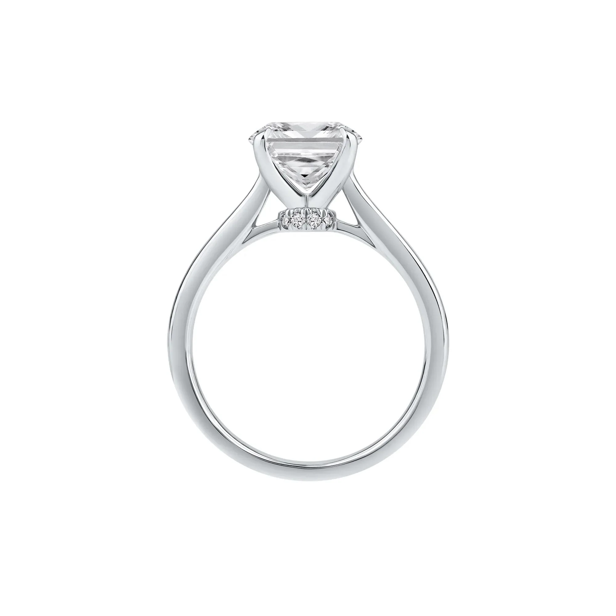 2 CT. Tw. Lab Grown Diamond Solitaire Engagement Ring Platinum Round Brilliant Cut White Size 5.5 - Image 2