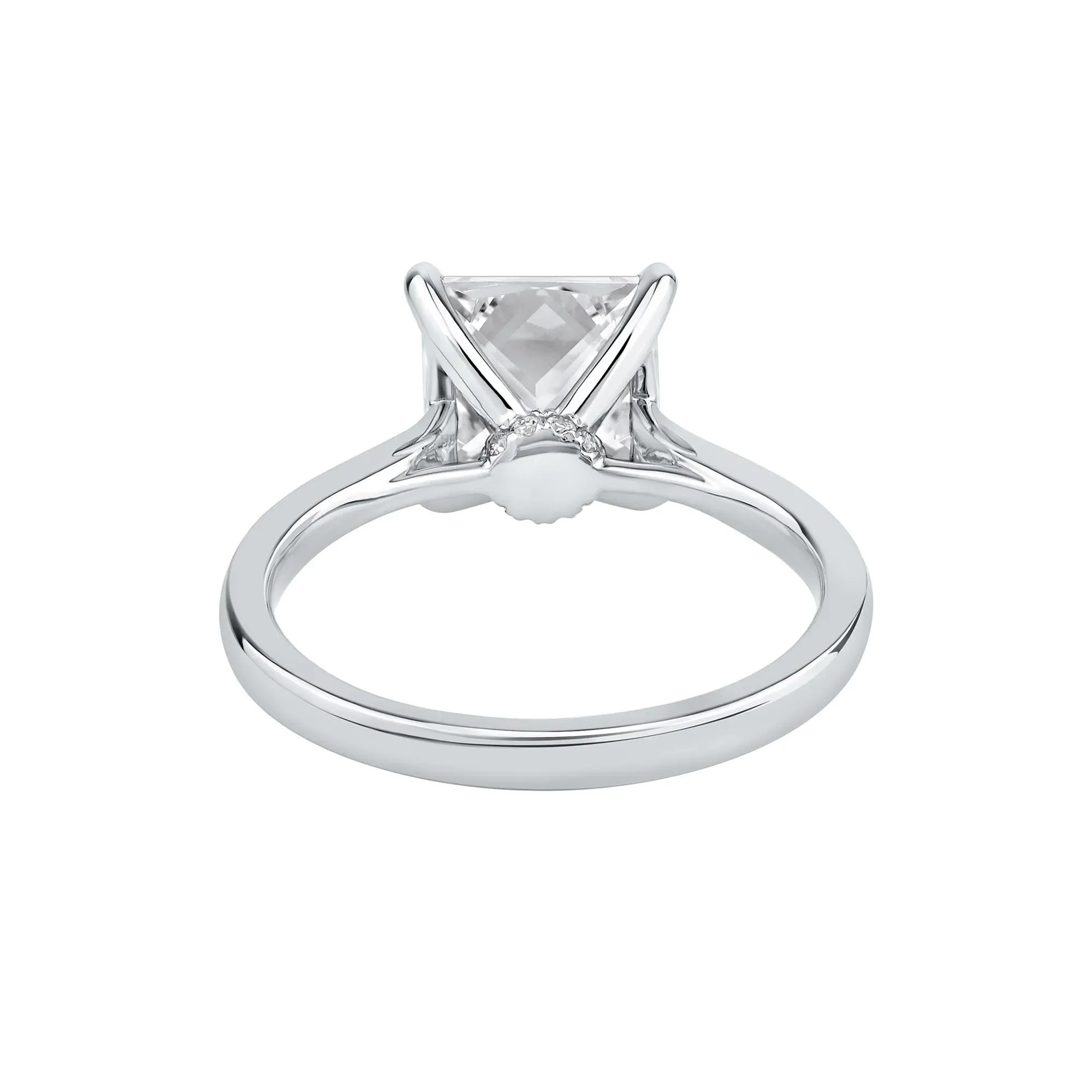 3 CT. Tw. Lab Grown Diamond Solitaire Engagement Ring Platinum Round Brilliant Cut White Size 8.5 - Image 5