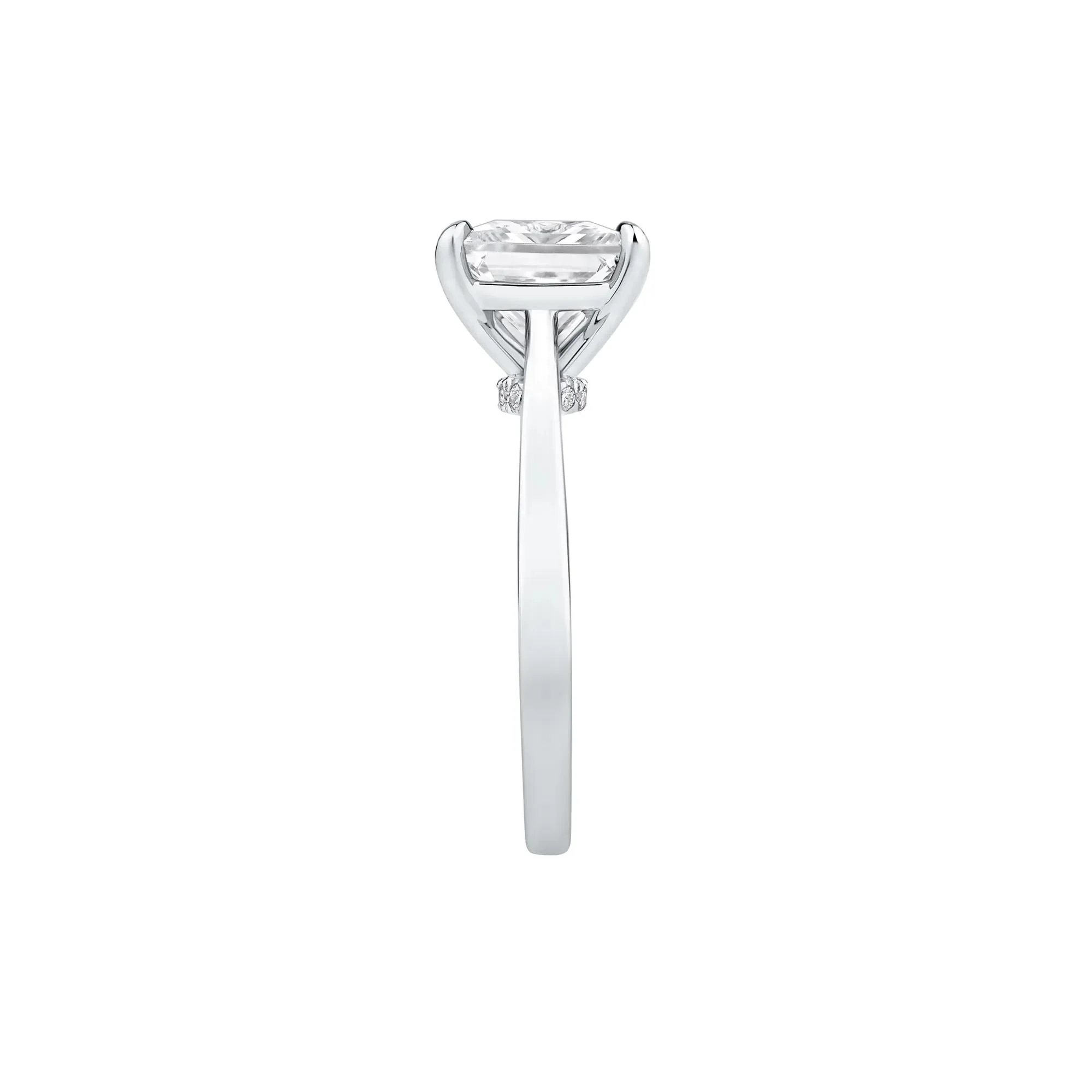 3 CT. Tw. Lab Grown Diamond Solitaire Engagement Ring Platinum Round Brilliant Cut White Size 9 - Image 3