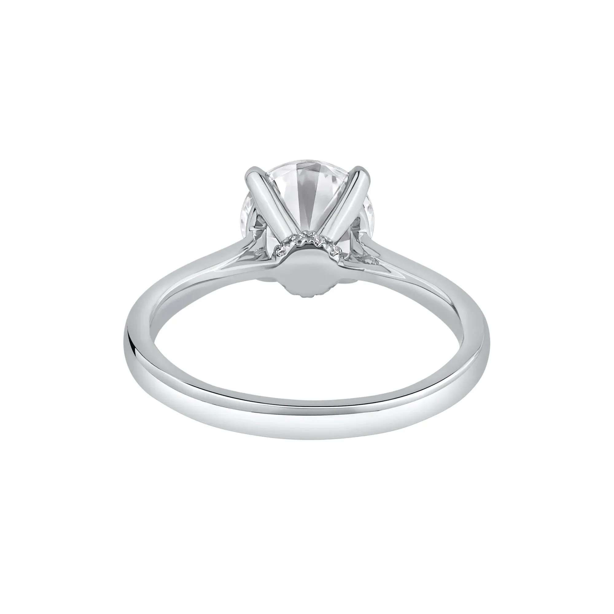 2 CT. Tw. Lab Grown Diamond Solitaire Engagement Ring Platinum Round Brilliant Cut White Size 7 - Image 5