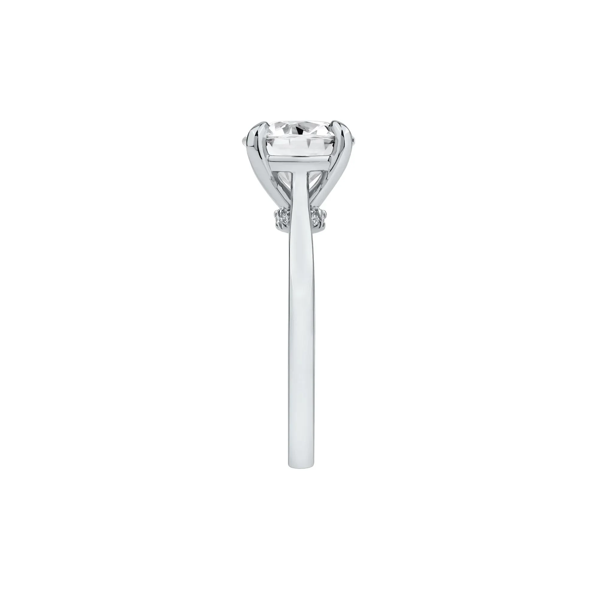 3 CT. Tw. Lab Grown Diamond Solitaire Engagement Ring Platinum Round Brilliant Cut White Size 11.5 - Image 3