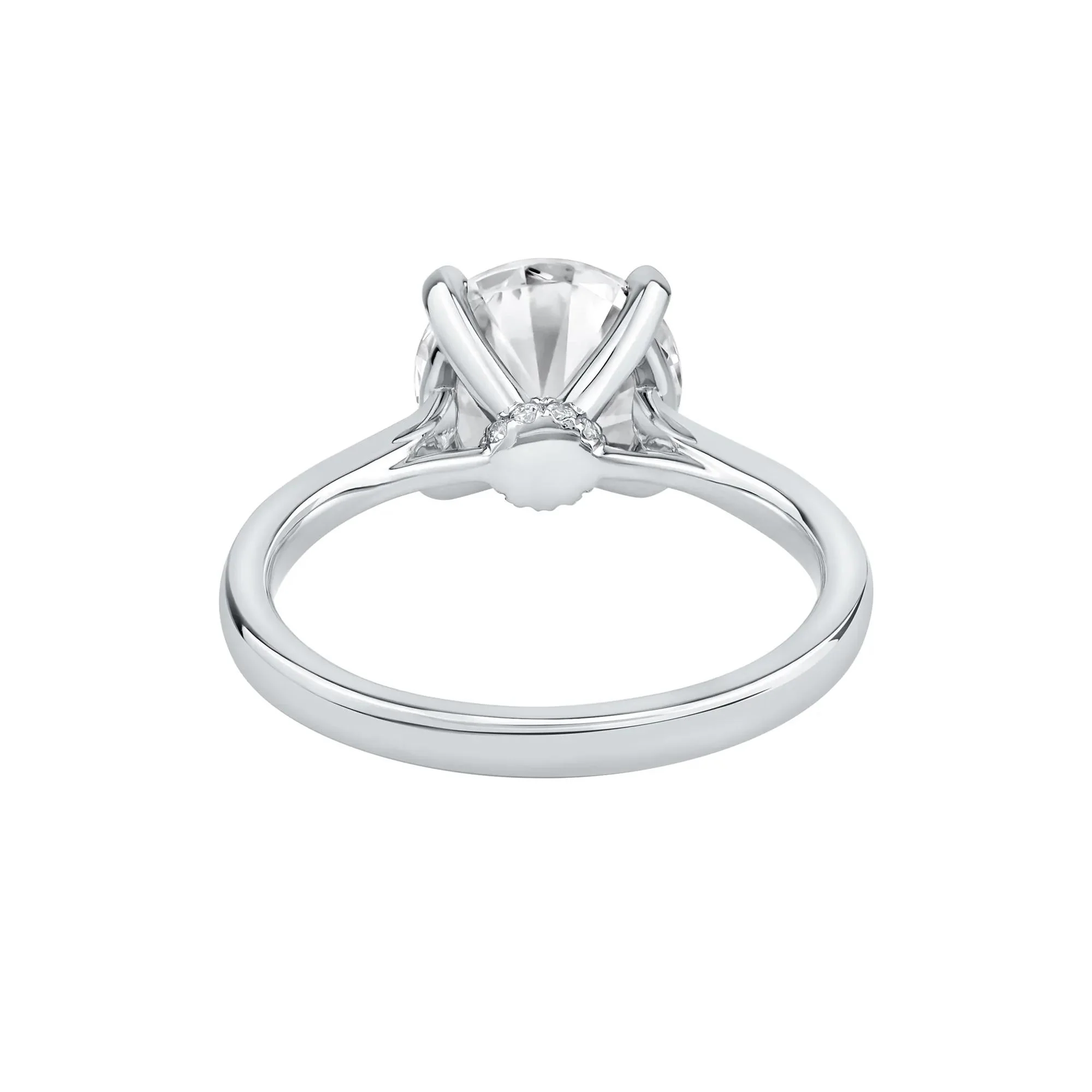 3 CT. Tw. Lab Grown Diamond Solitaire Engagement Ring Platinum Round Brilliant Cut White Size 5 - Image 5