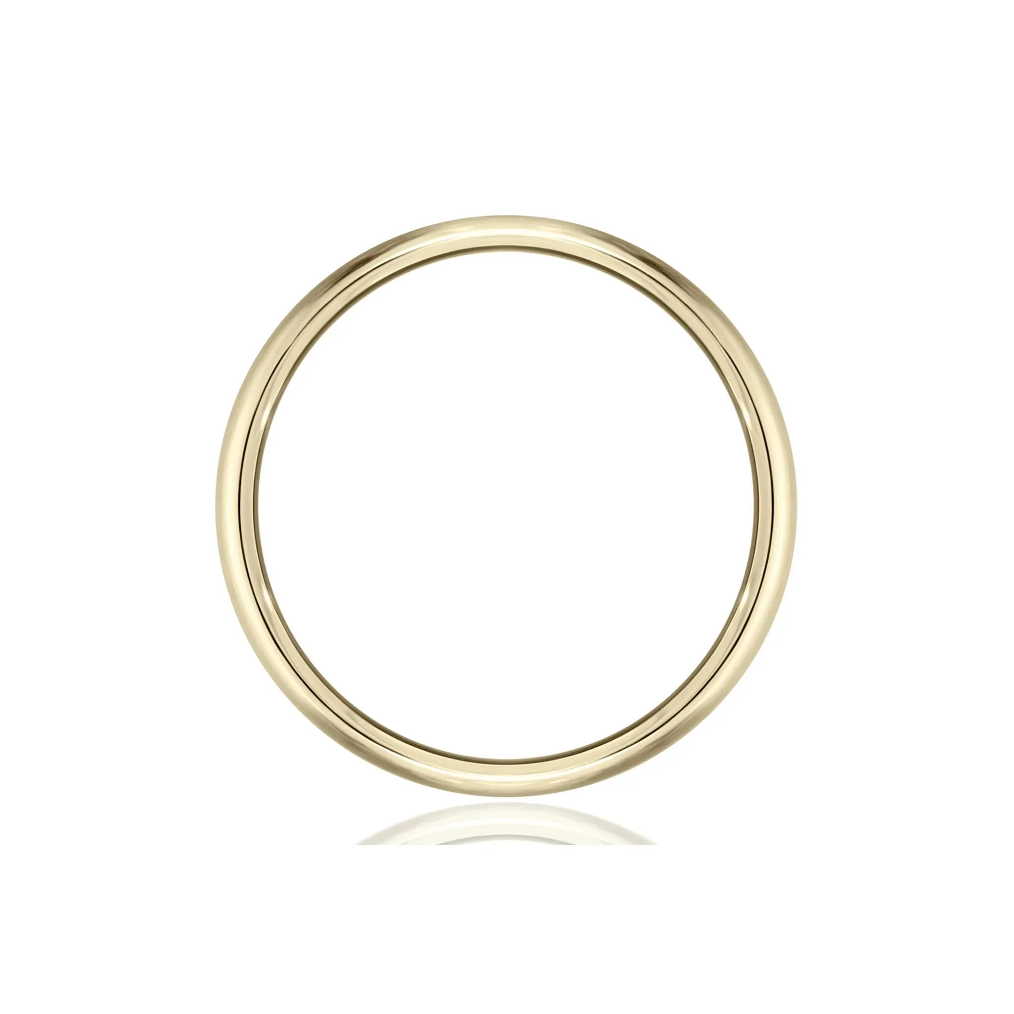 Wedding Band Ring 14K Yellow Gold Size 5 6.5mm - Image 2