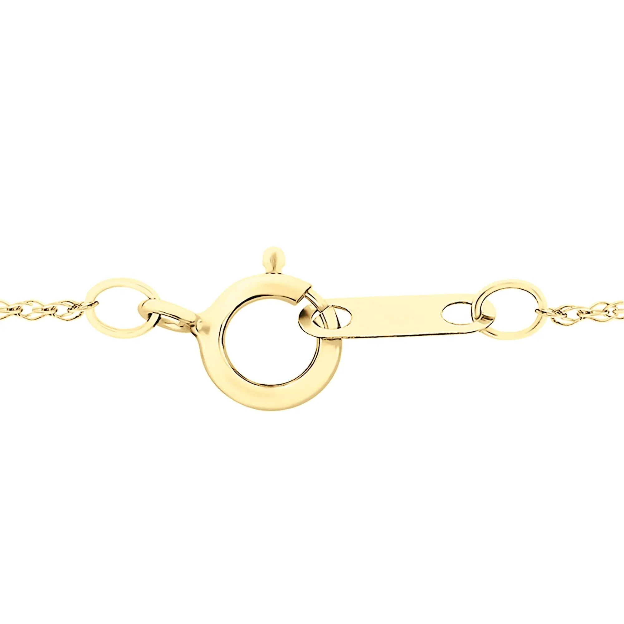 1/5 CT. Tw. Diamond Cross Pendant Necklace 10K Yellow Gold Size 18" - Image 3