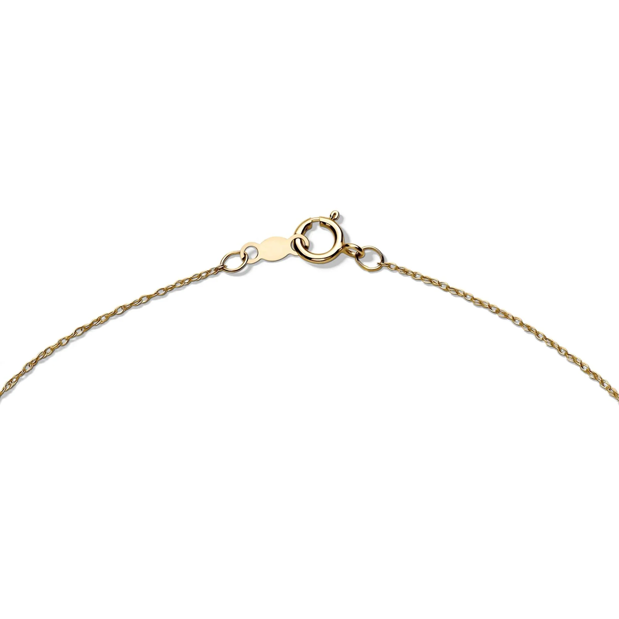 1 CT. Tw. Lab Grown Diamond Three-Stone Pendant Necklace 14K Yellow Gold Size 18" - Image 3