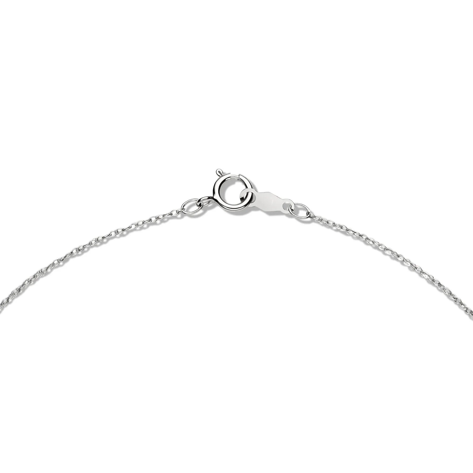 1/4 CT. Tw. Lab Grown Diamond Double Halo Pendant Necklace 14K White Gold Size 18" - Image 3