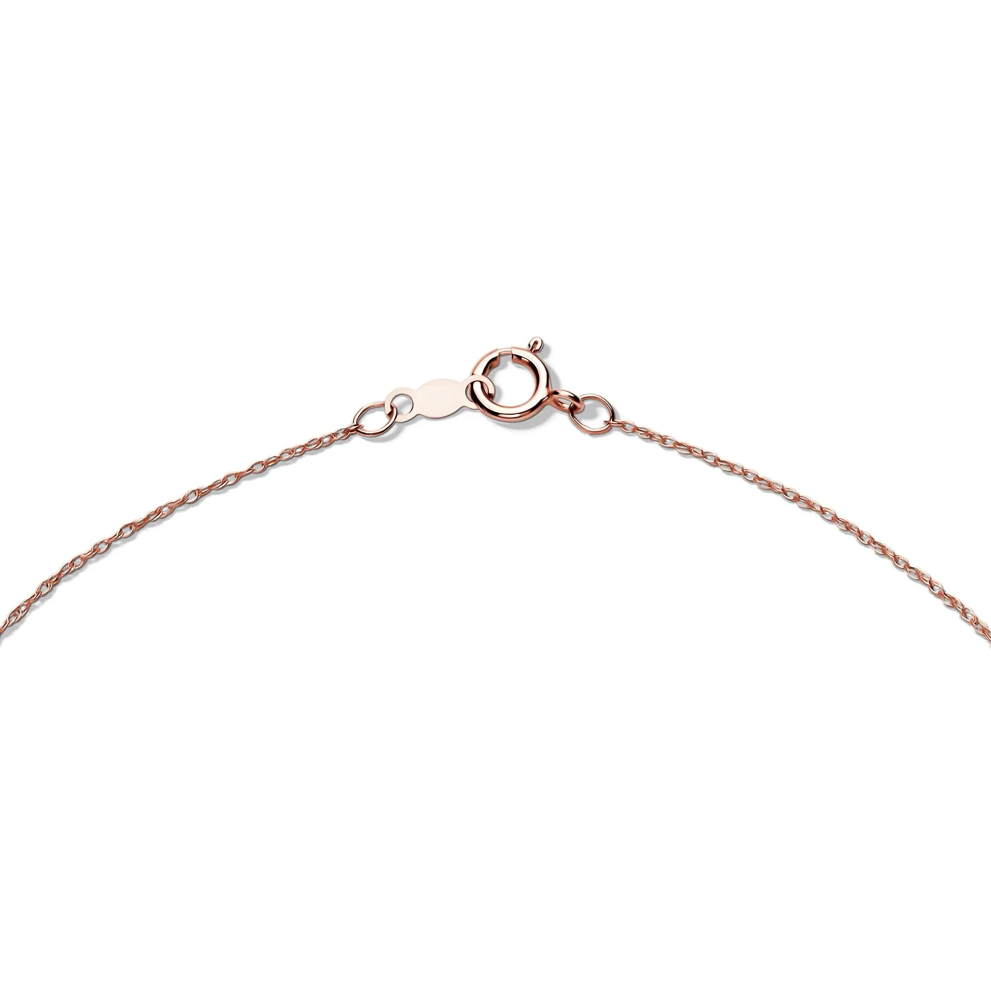 1 CT. Tw. Lab Grown Diamond Three-Stone Pendant Necklace 14K Rose Gold Size 18" - Image 3