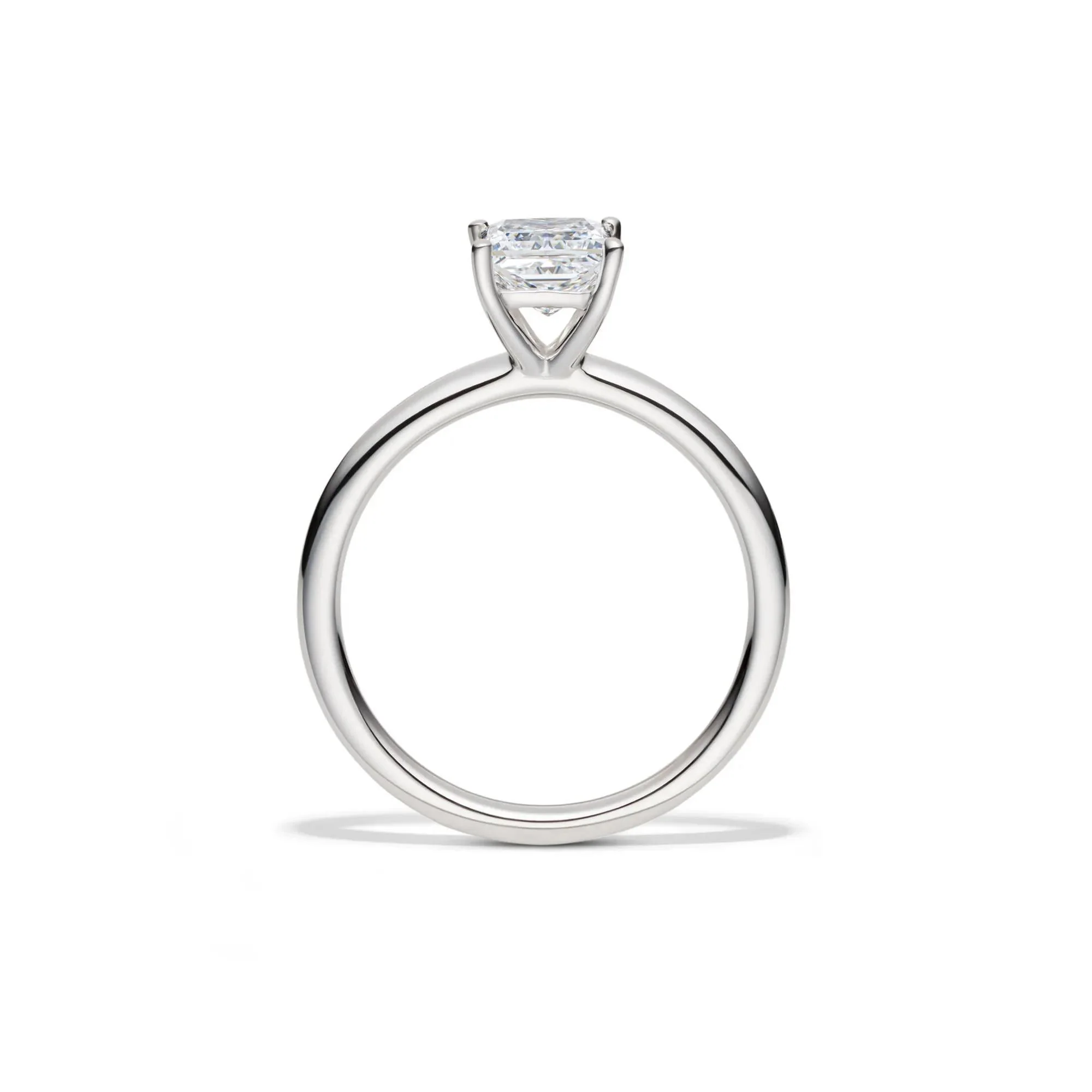 Lab Grown Diamond Princess-Cut Solitaire Engagement Ring 14K White Gold (1 CT.) Size 7 2mm - Image 2