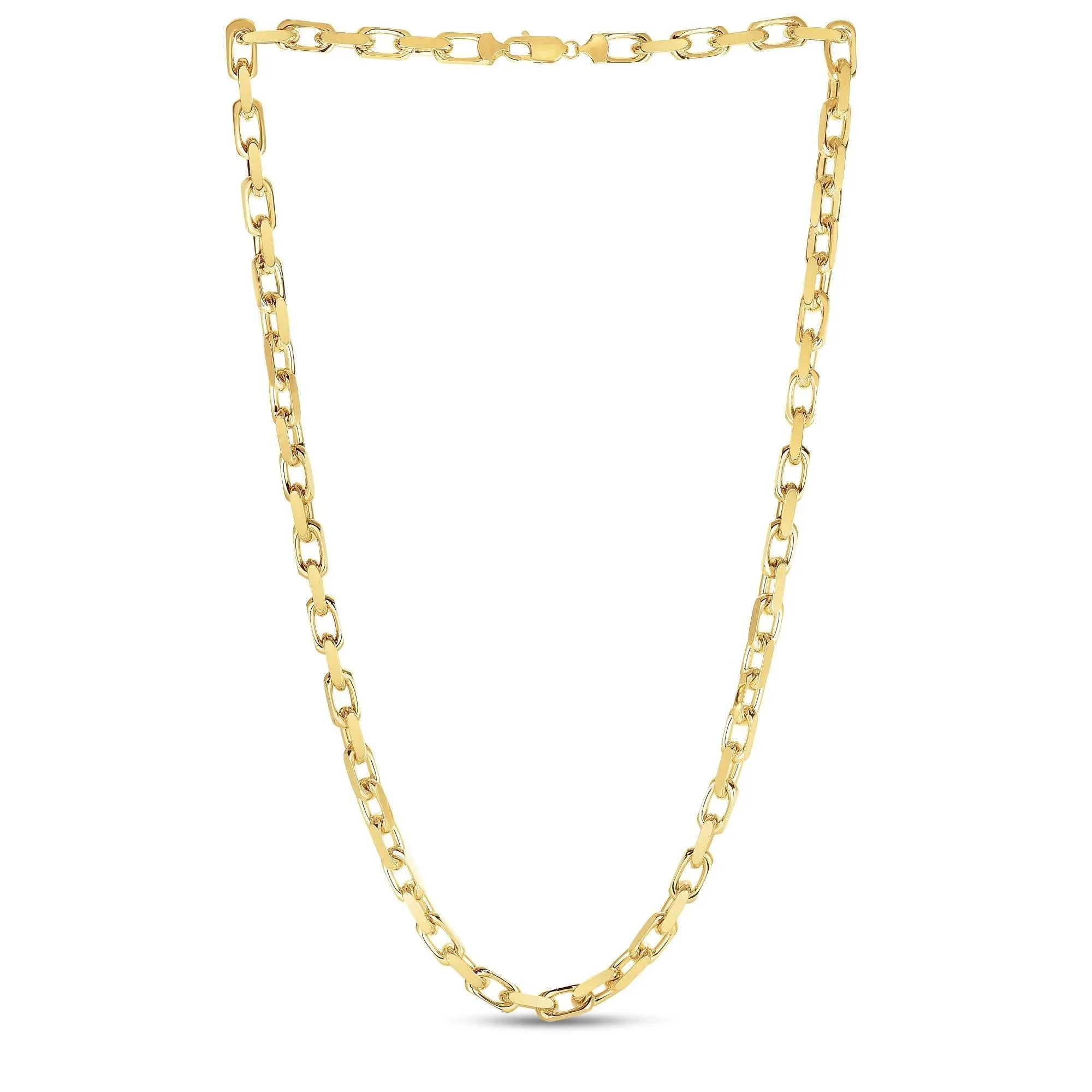 Solid French Cable Chain 14K Yellow Gold Necklace Size 24" - Image 3