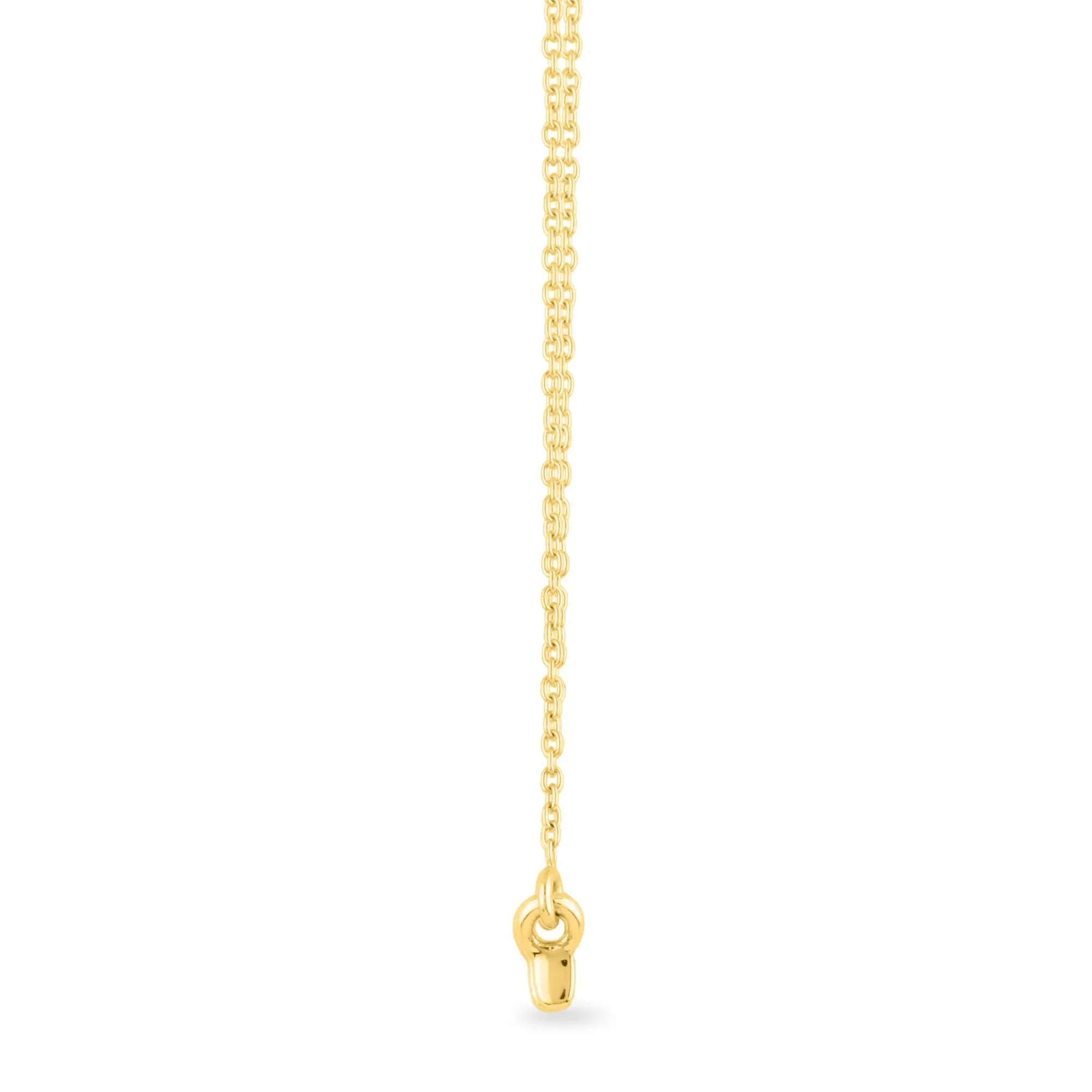 Diamond Accent Spaced Bar Necklace 14K Yellow Gold Size 18" - Image 2
