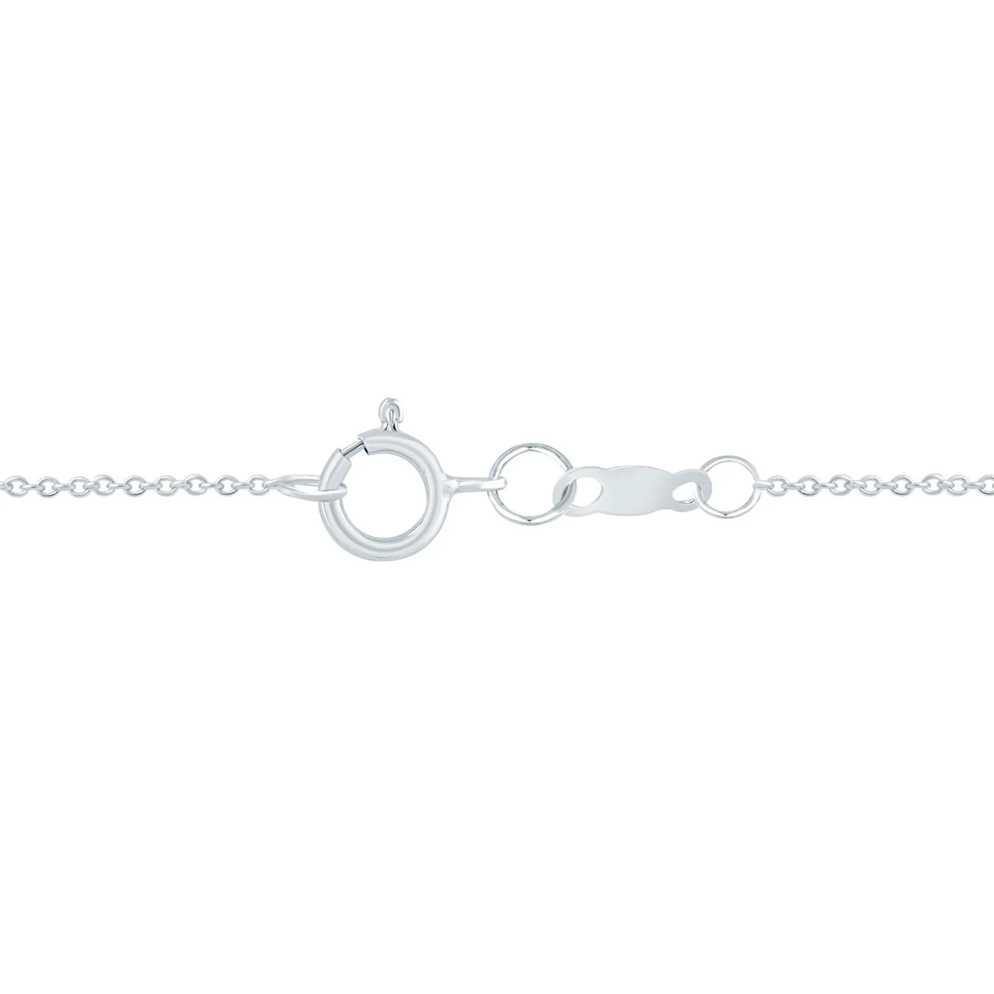 3/4 CT. Tw. Diamond Three-Stone Pendant Necklace 10K White Gold Size 18" - Image 3