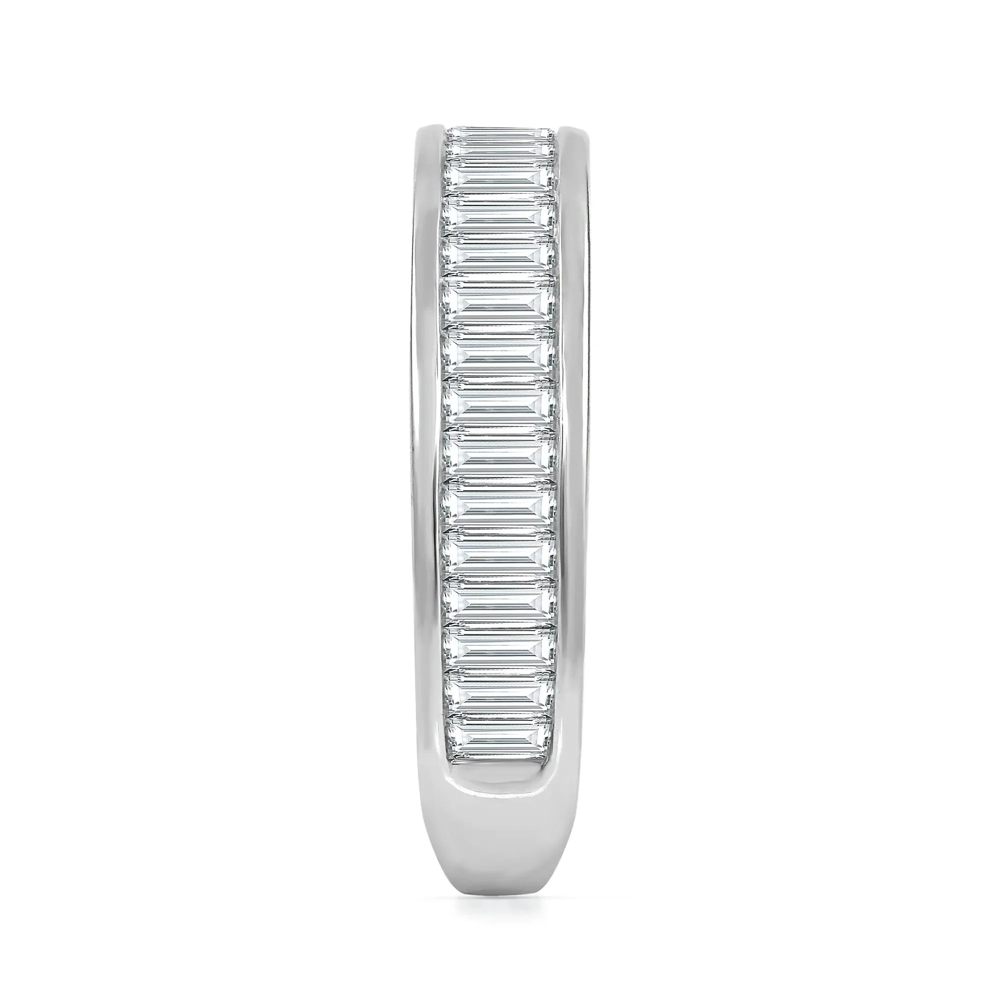 1 CT. Tw. Lab Grown Diamond Band Ring 14K White Gold Size 7.5 - Image 3
