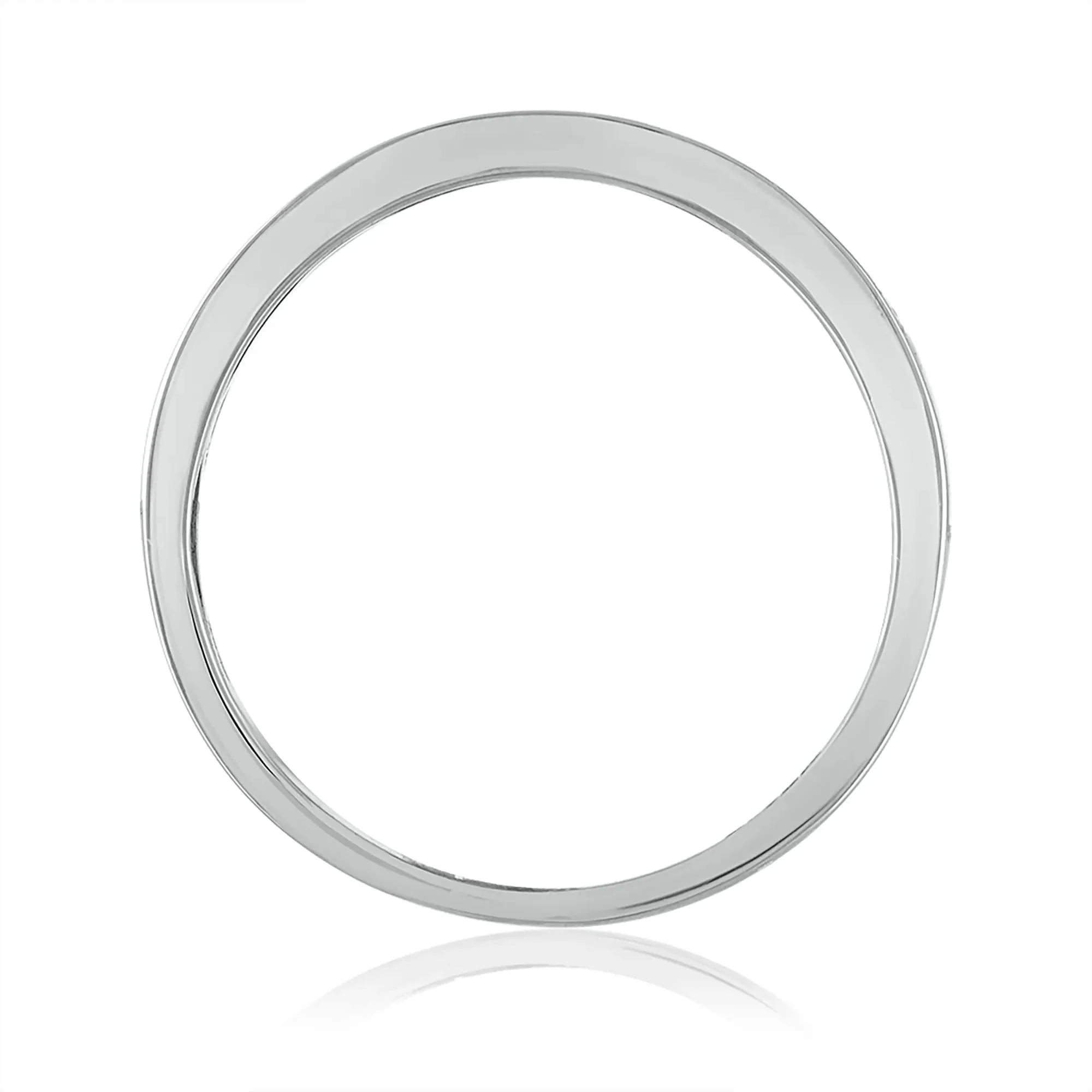1/2 CT. Tw. Diamond Engagement Set 14K White Gold Ring Round Brilliant Cut Size 7.5 3mm - Image 3
