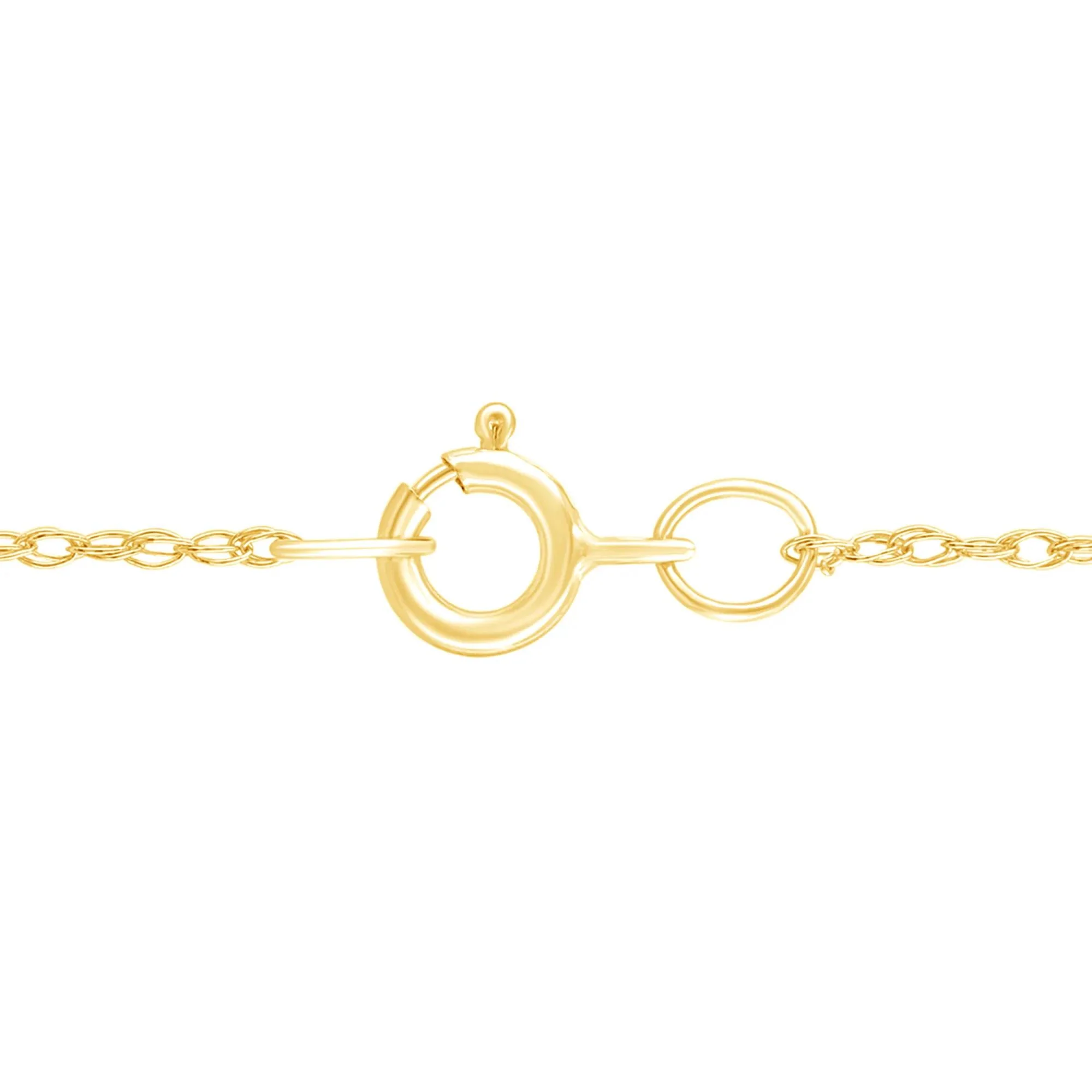 1/4 CT. Tw. Diamond Cross Pendant Necklace 10K Yellow Gold Size 18" - Image 3