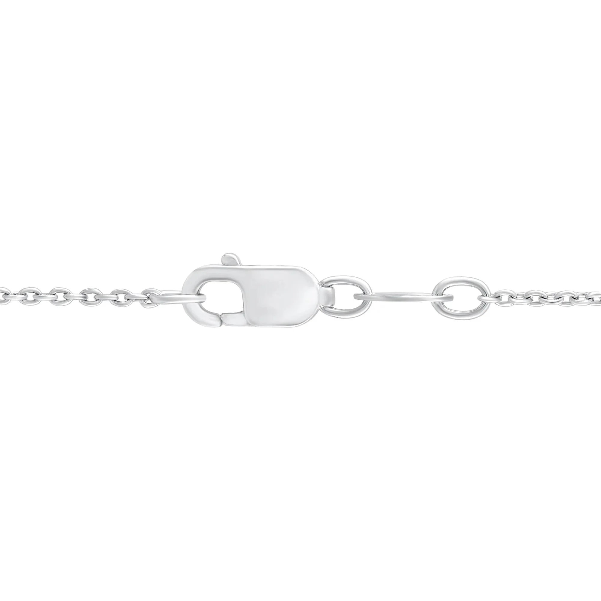 1/4 CT. Tw. Diamond Curved Bar Station Necklace 14K White Gold Size 18" - Image 3