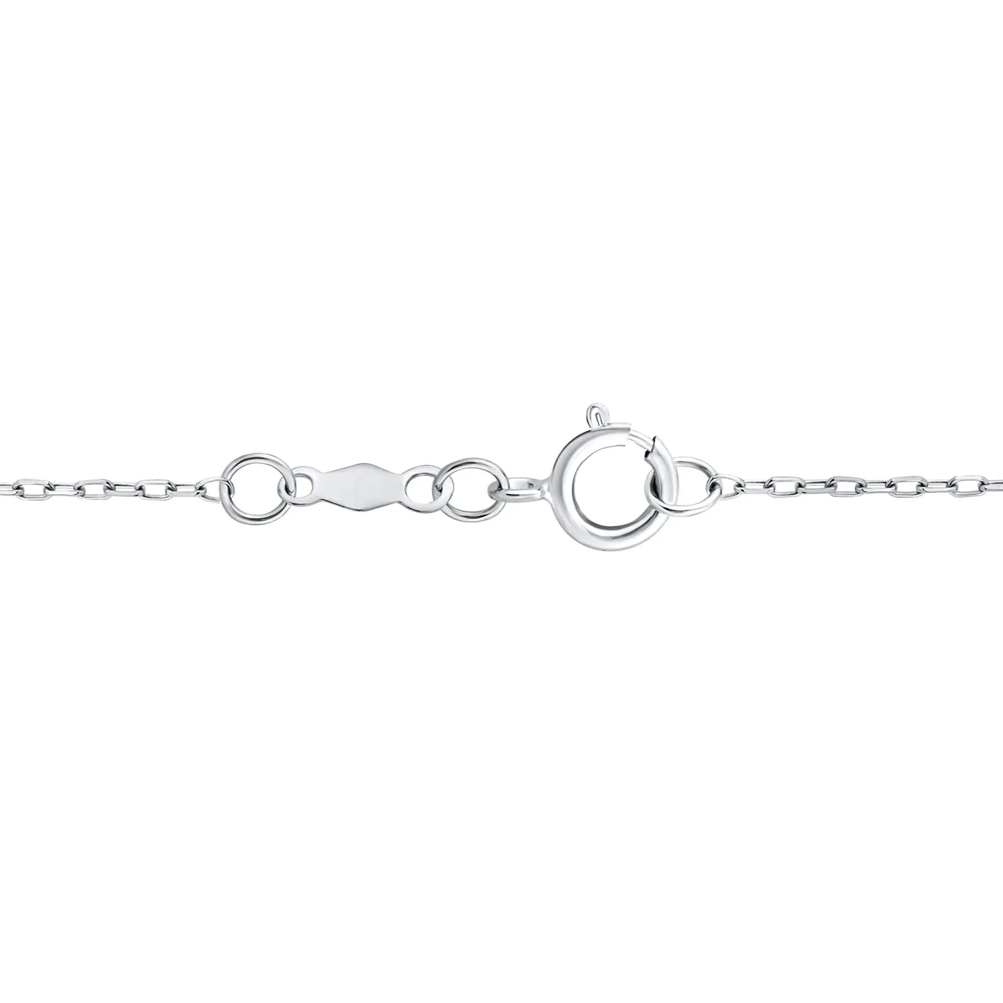 1/2 CT. Tw. Round and Baguette Diamond Heart Pendant Necklace 10K White Gold Size 18" - Image 3