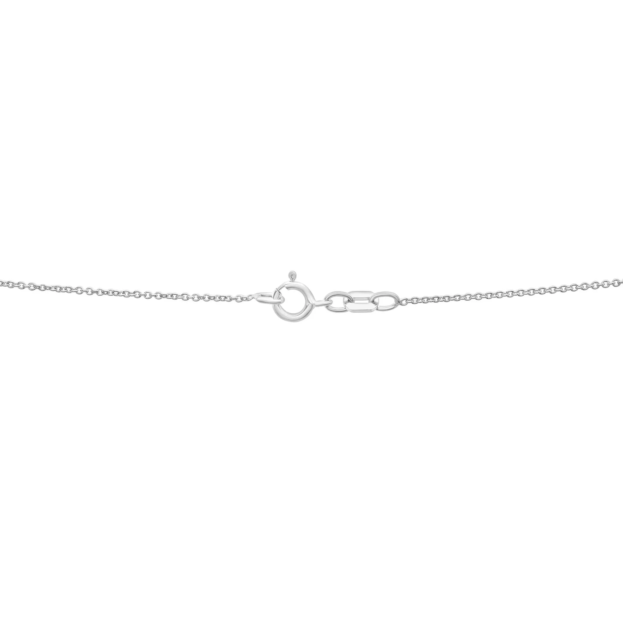 Diamond Heart-Shaped Pendant Necklace and Earring Box Set .925 Sterling Silver White Size 18" - Image 5