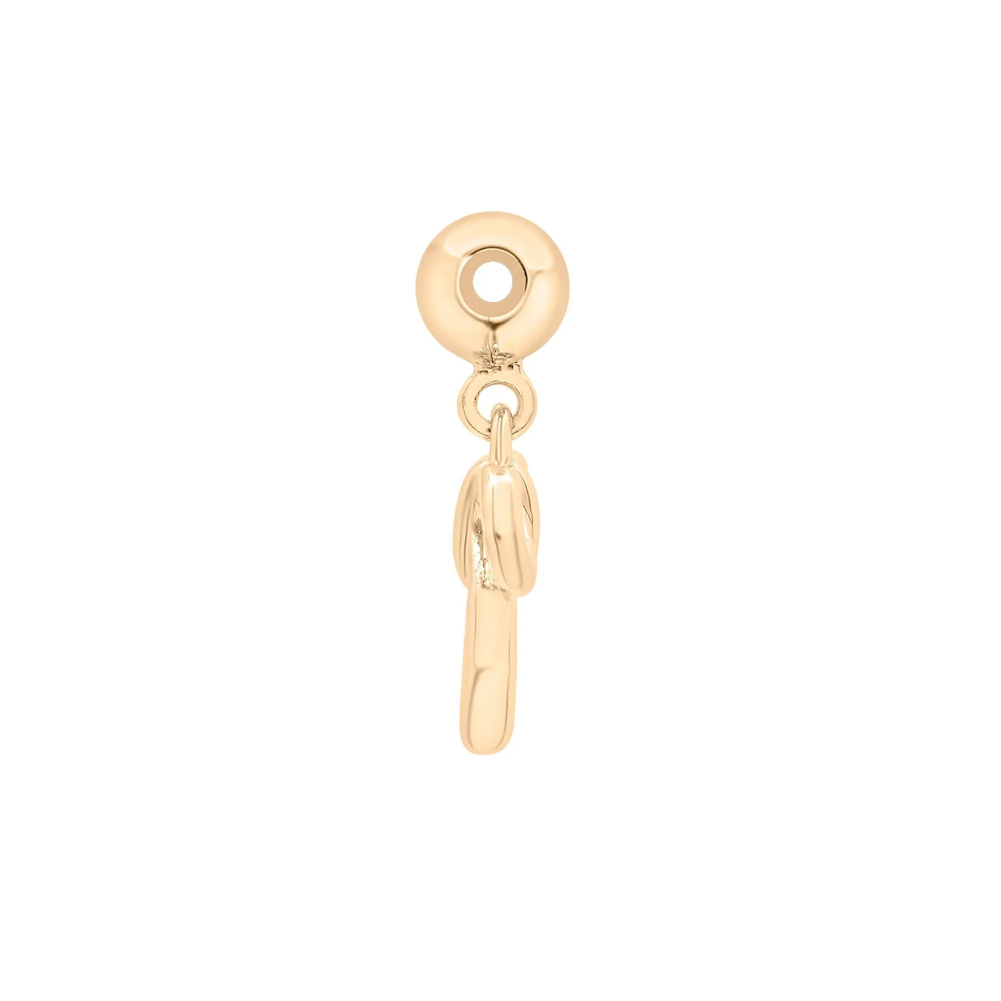 Bow Bead Charm Vermeil Yellow Size 12.80mm - Image 5