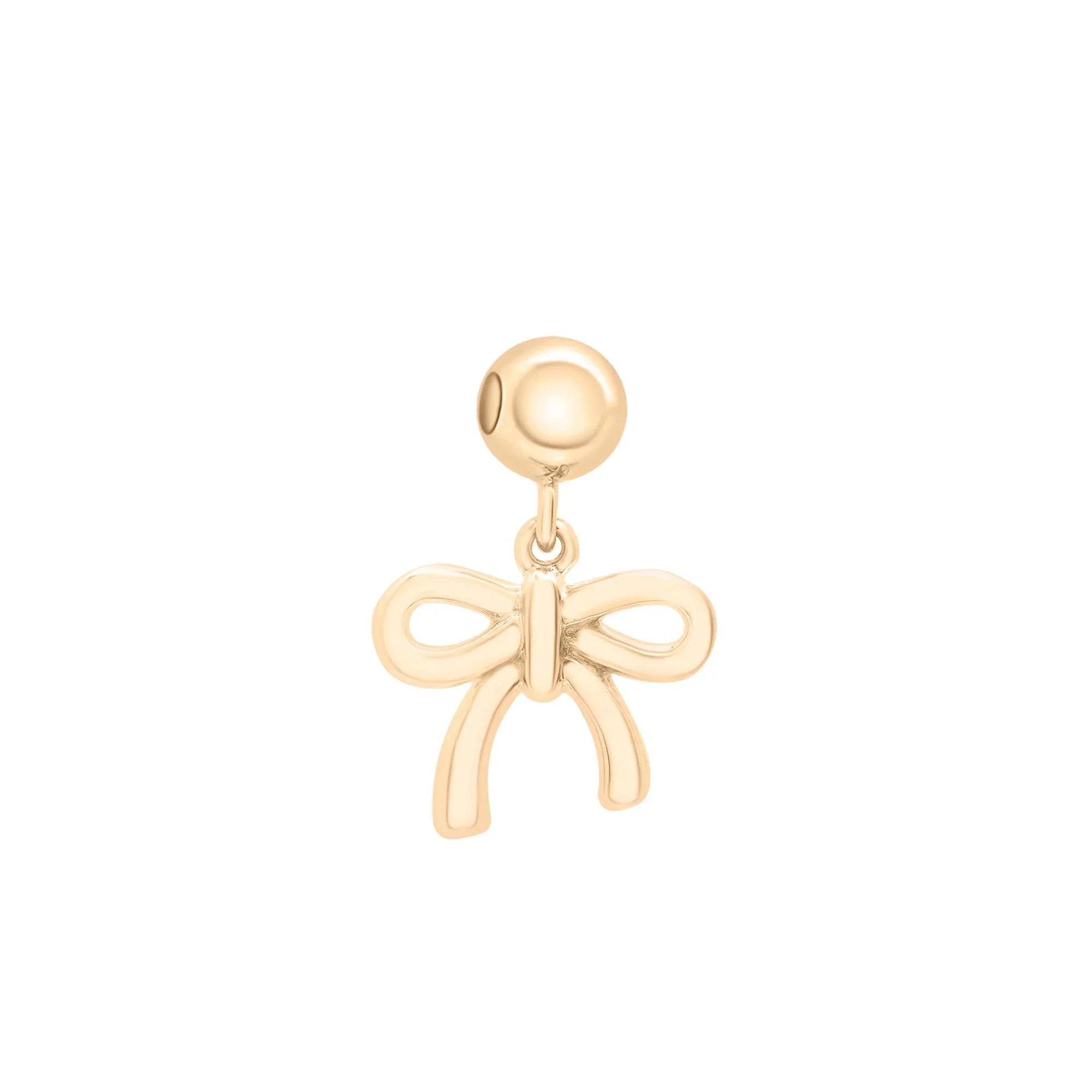 Bow Bead Charm Vermeil Yellow Size 12.80mm - Image 6