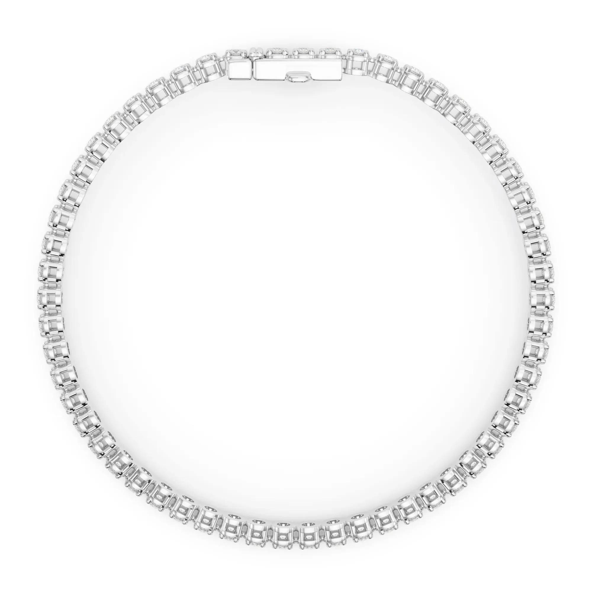 2 3/4 CT. Tw. Diamond Tennis Bracelet 10K White Gold Size 2.00mm - Image 2