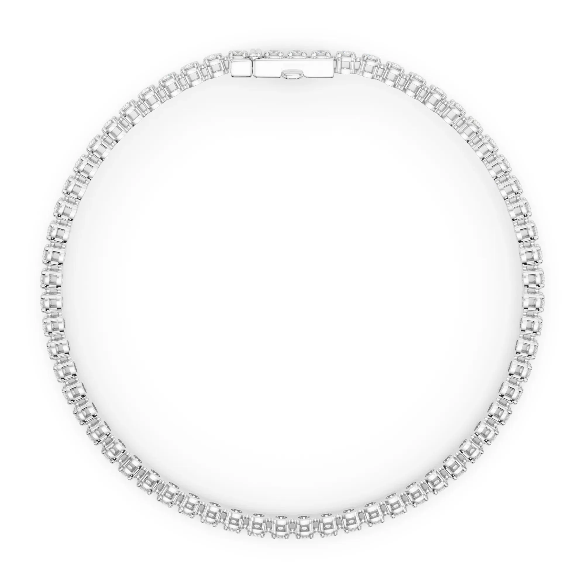 2 CT. Tw. Diamond Tennis Bracelet 10K White Gold Size 2.00mm - Image 2