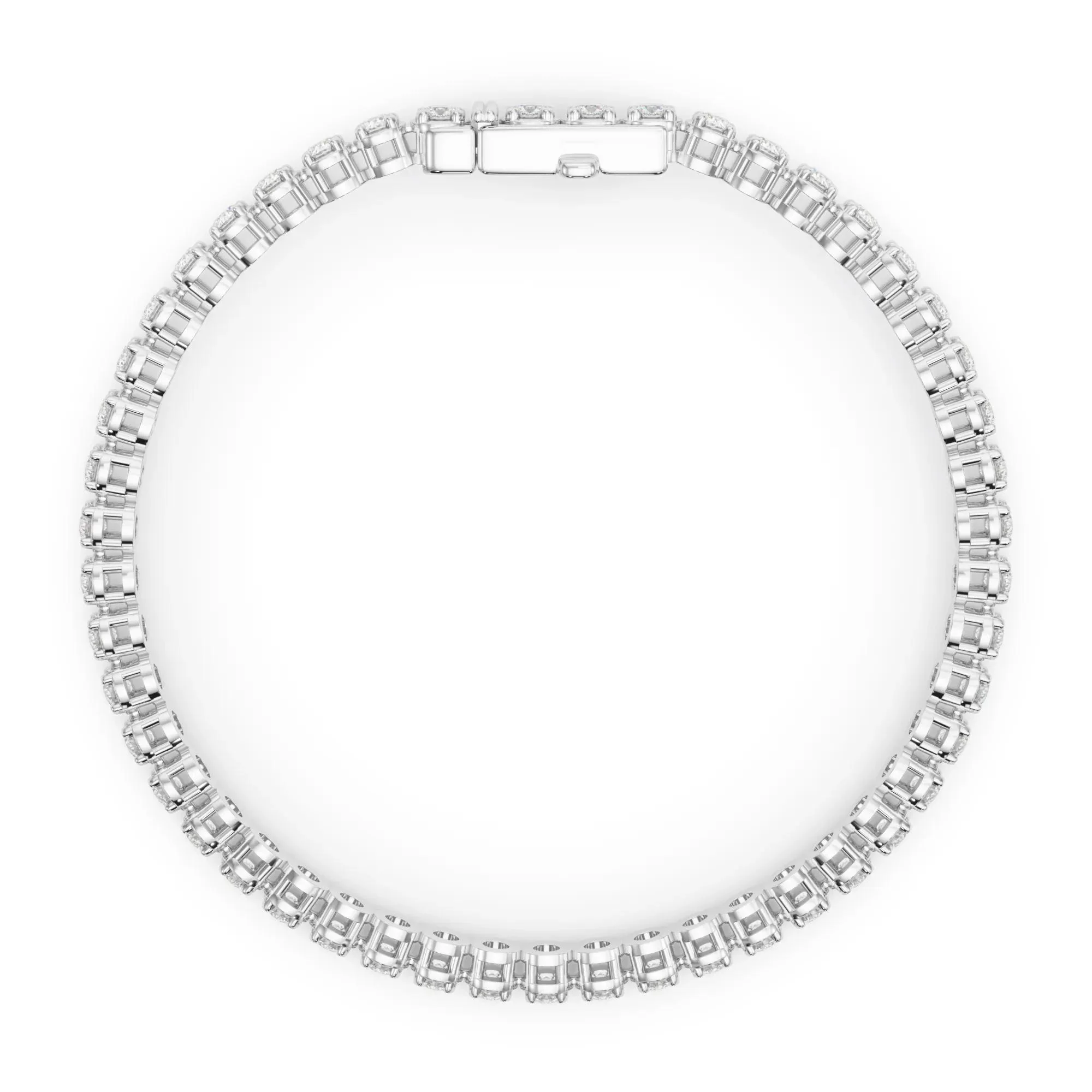 5/8 CT. Tw. Diamond Tennis Bracelet 10K White Gold Size 2.00mm - Image 2