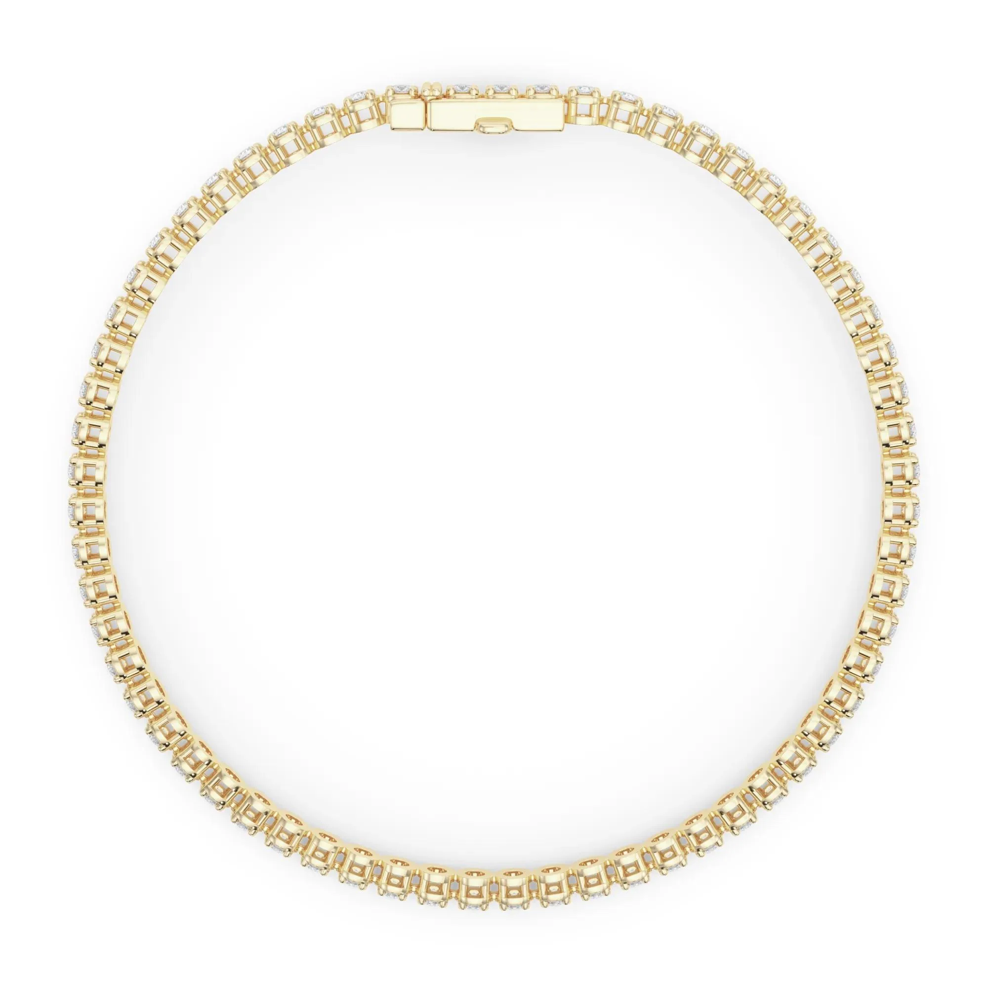 2 1/7 CT. Tw. Diamond Tennis Bracelet 10K Yellow Gold Size 2.00mm - Image 2
