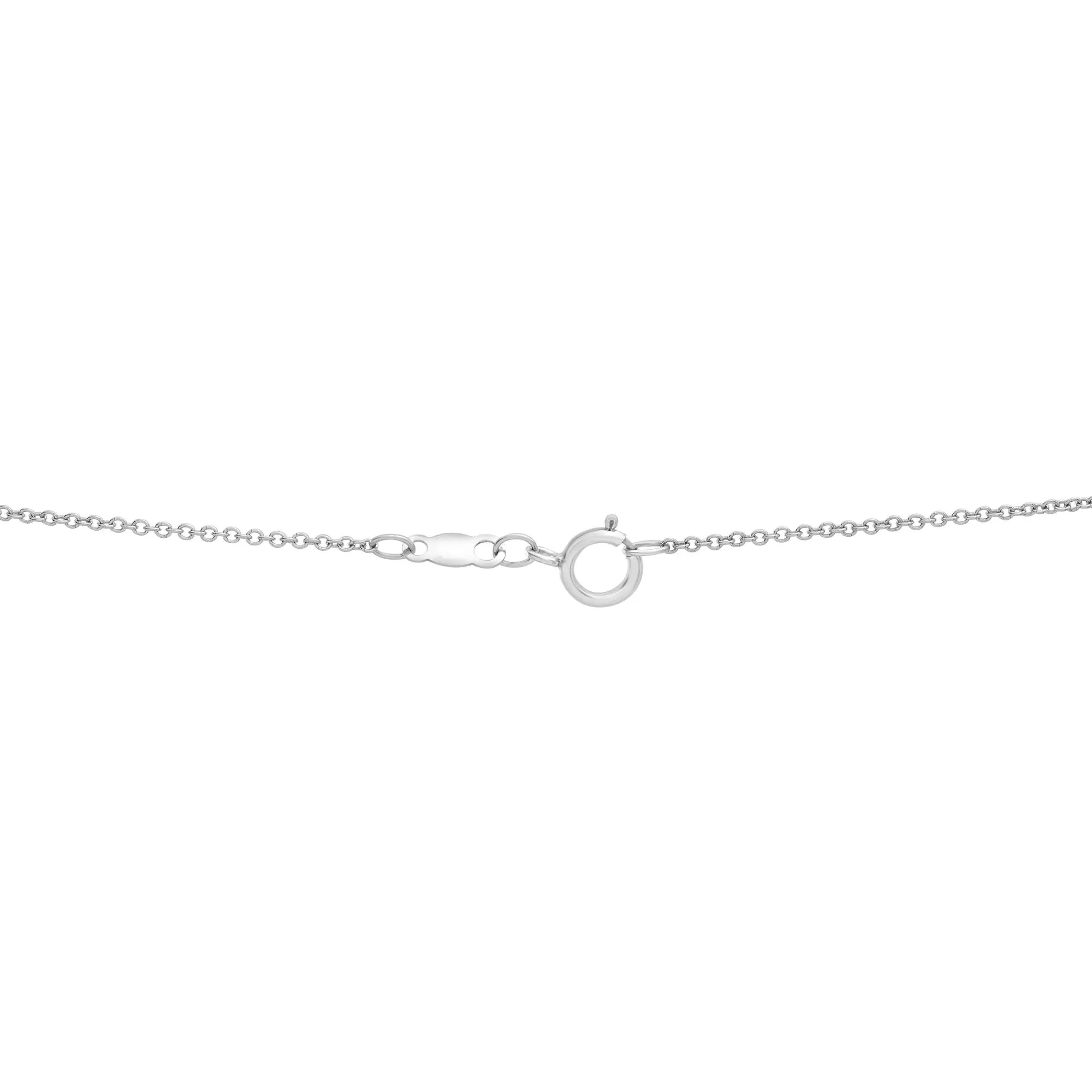 Freshwater Cultured Pearl and Diamond Accent Leaf Drop Pendant Necklace .925 Sterling Silver White Size 18" - Image 4