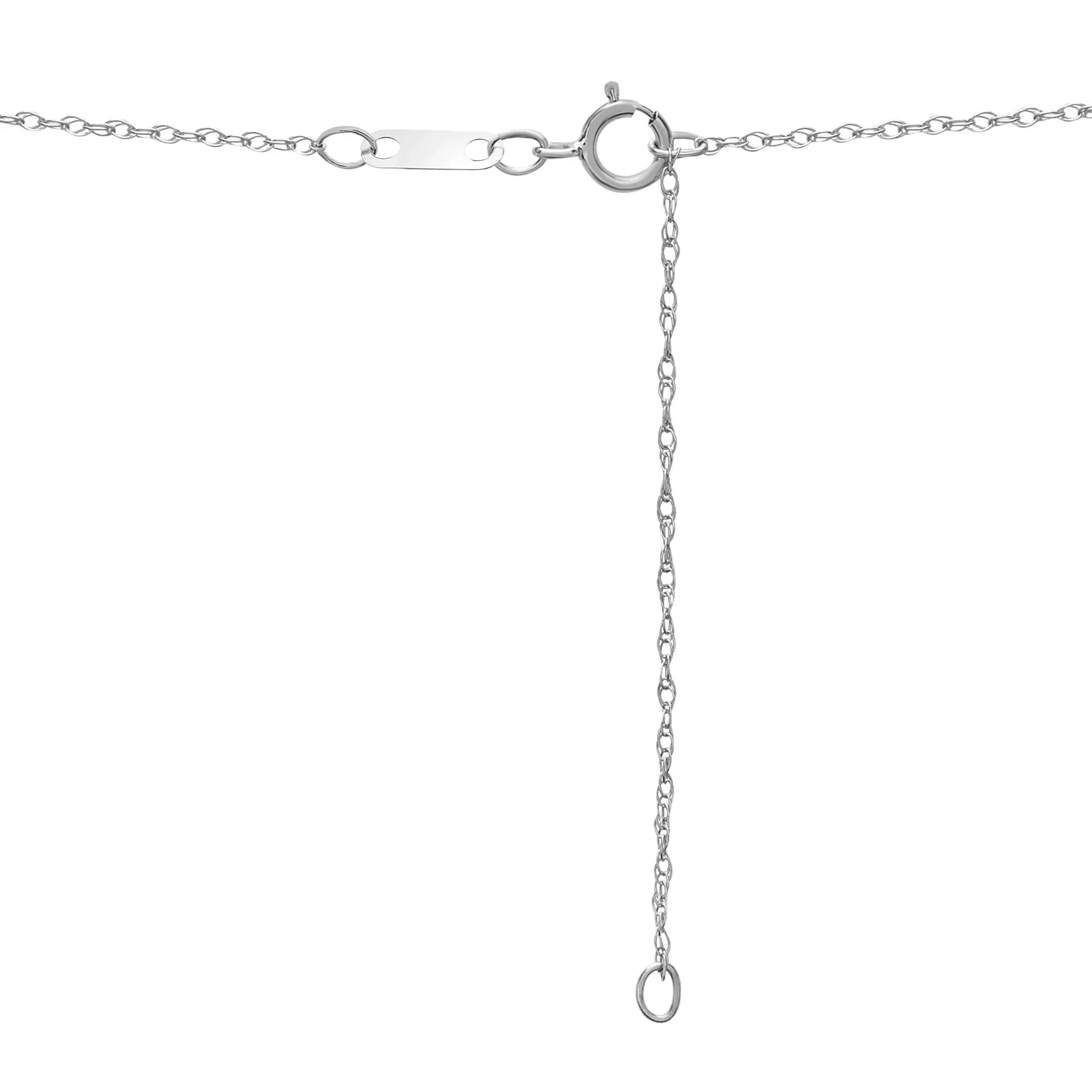 Freshwater Cultured Pearl Pendant Necklace 10K White Gold Size 18" - Image 4