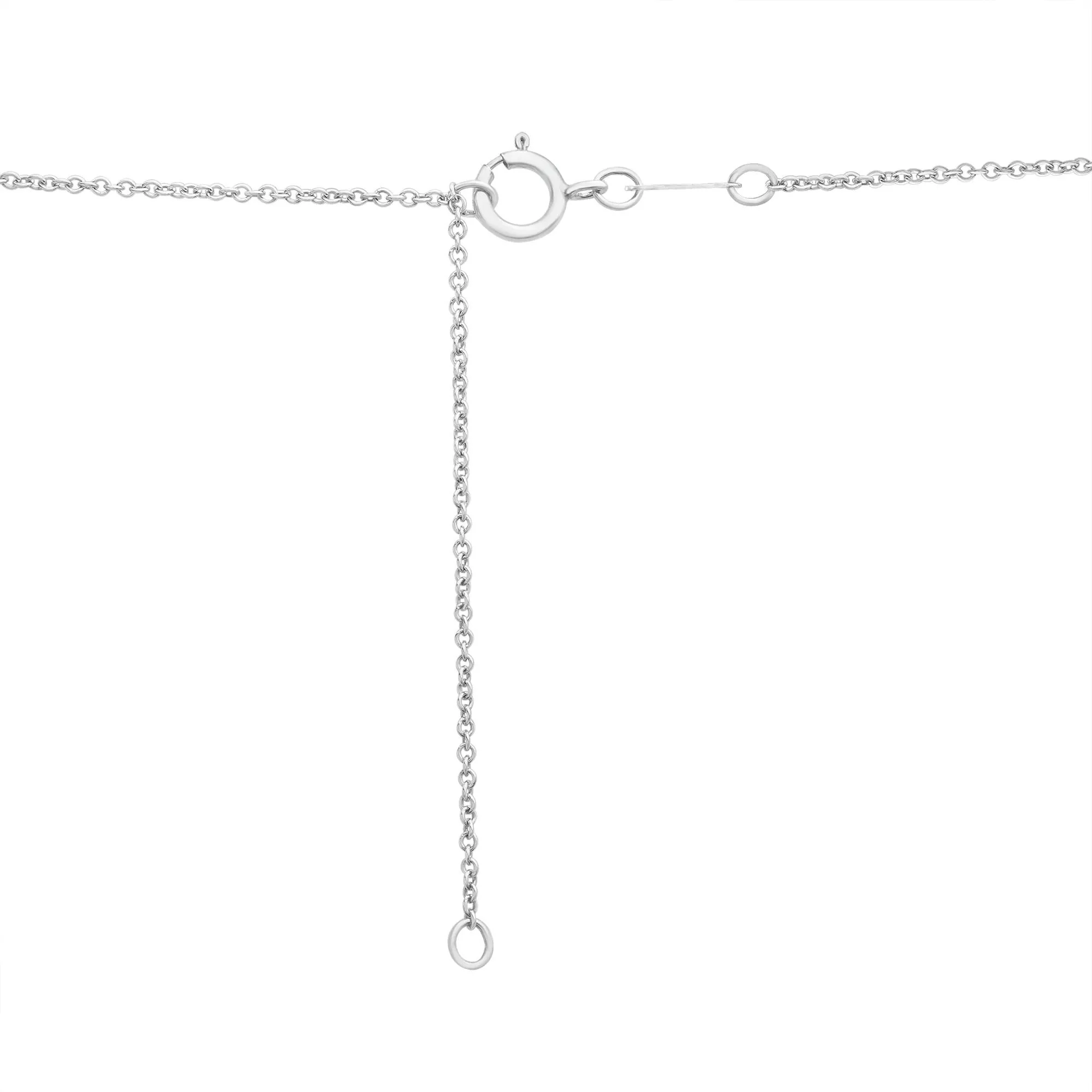 1/10 CT. Tw. Diamond Butterfly Pendant Necklace .925 Sterling Silver White Size 18" - Image 4