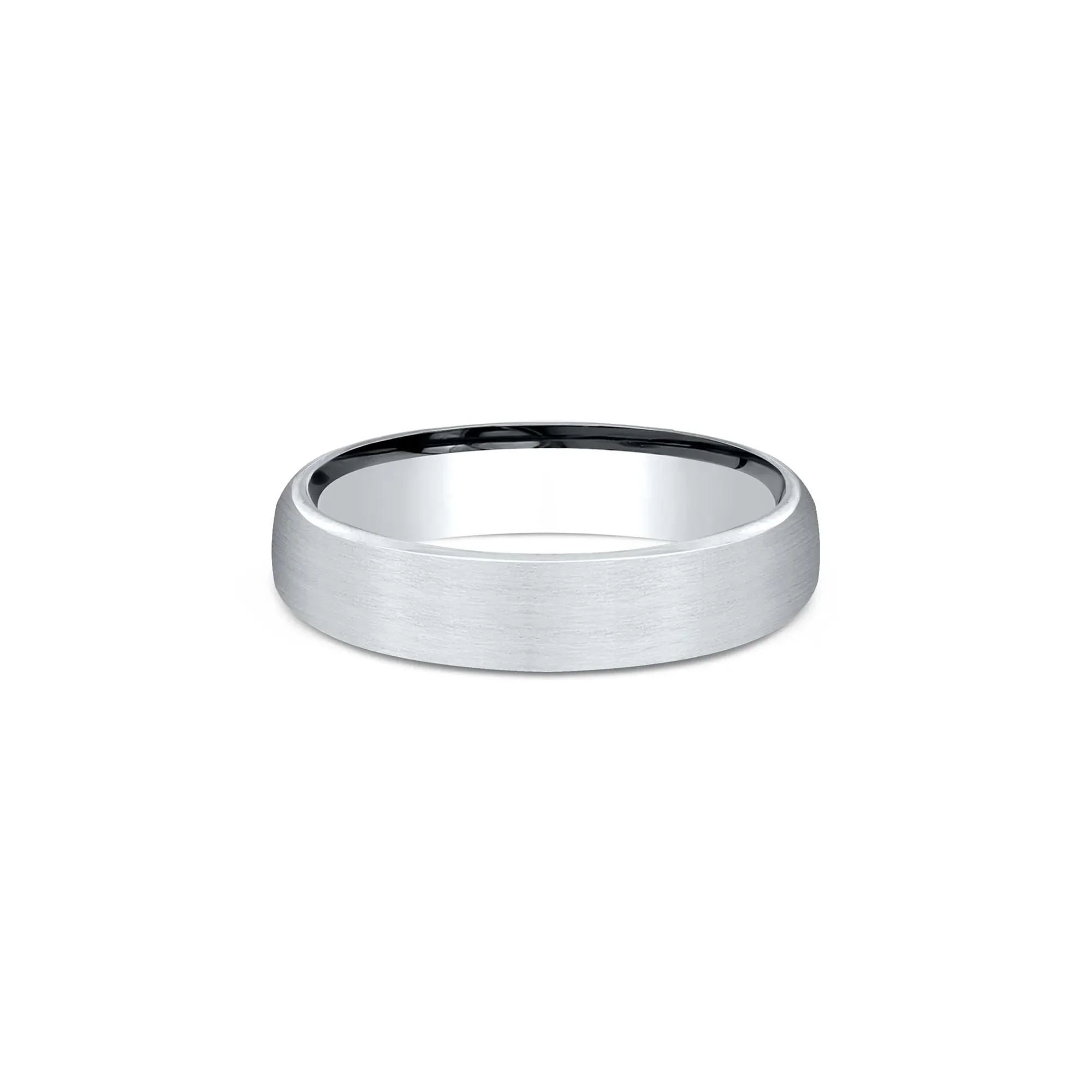 Wedding Band Ring Platinum White Size 5.5 4.5mm