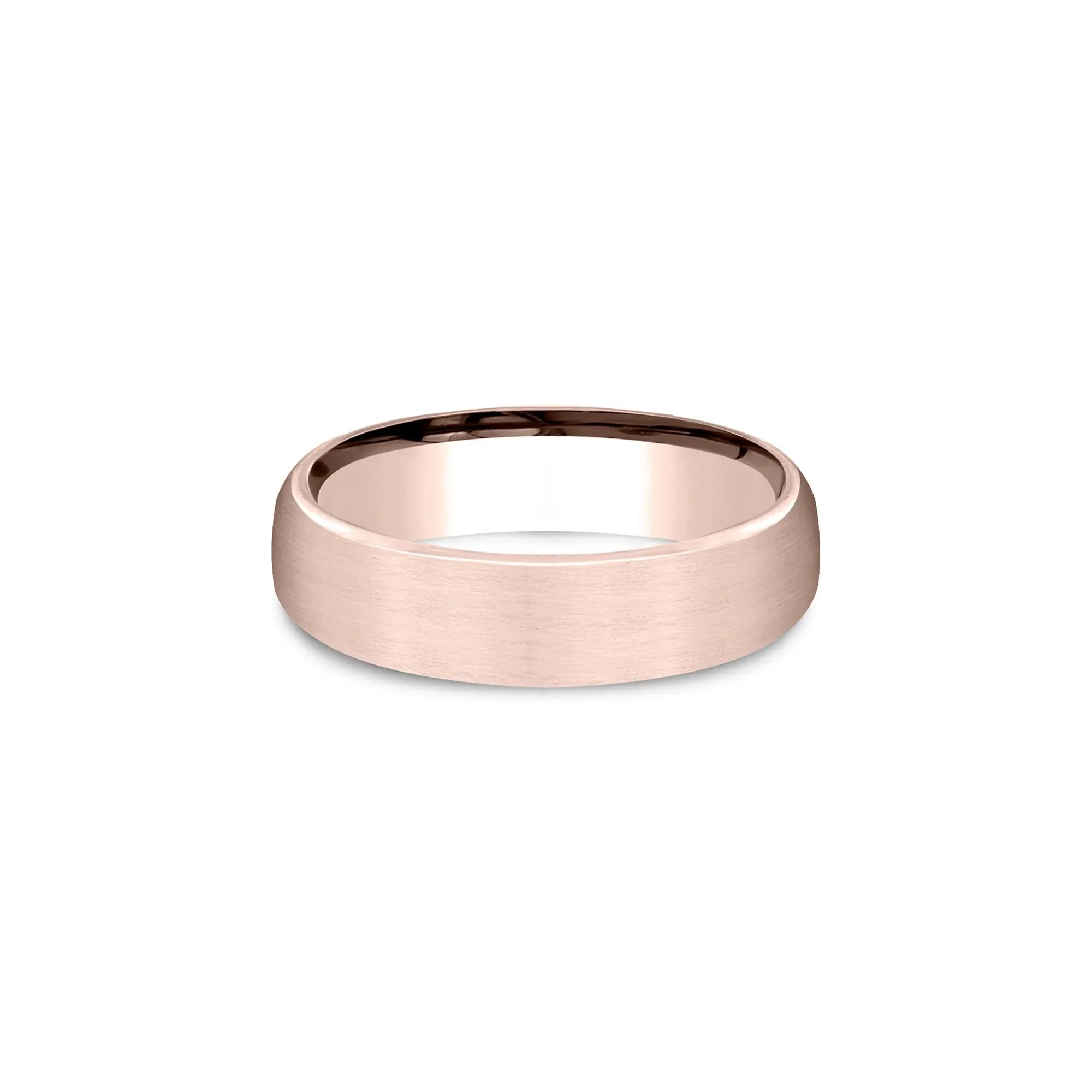 Wedding Band Ring 14K Rose Gold Size 5.5.5mm