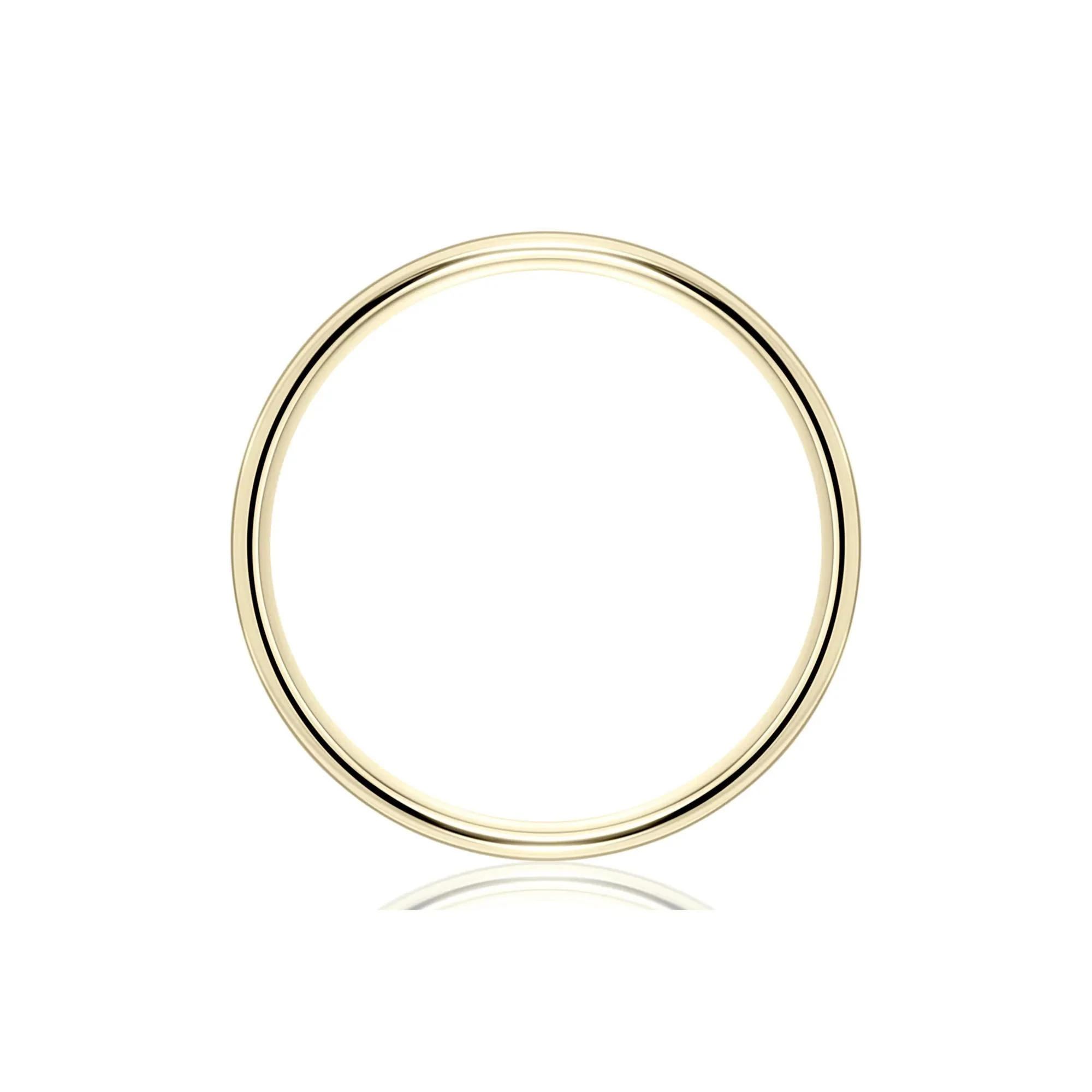 Wedding Band Ring 14K Yellow Gold Size 10.5.5mm - Image 2