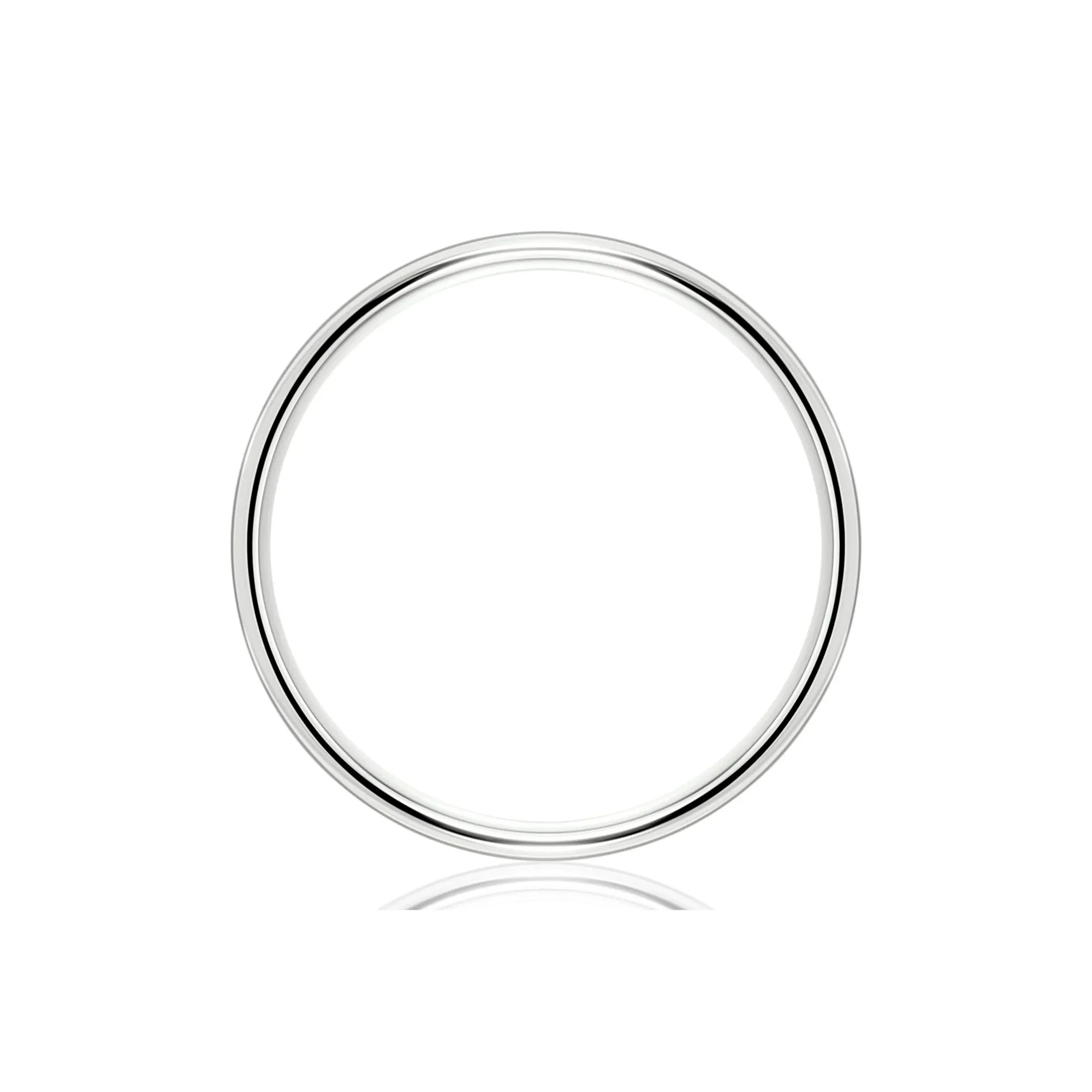Wedding Band Ring Platinum White Size 5.5.5mm - Image 2