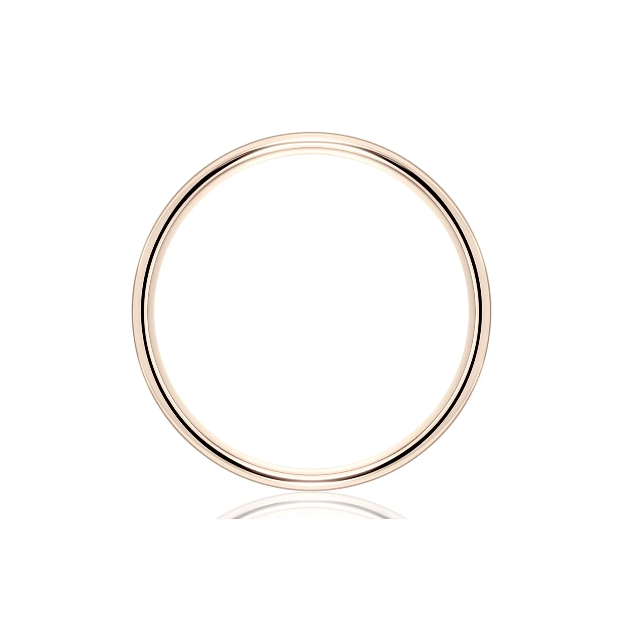 Wedding Band Ring 14K Rose Gold Size 12.5 7.5mm - Image 2