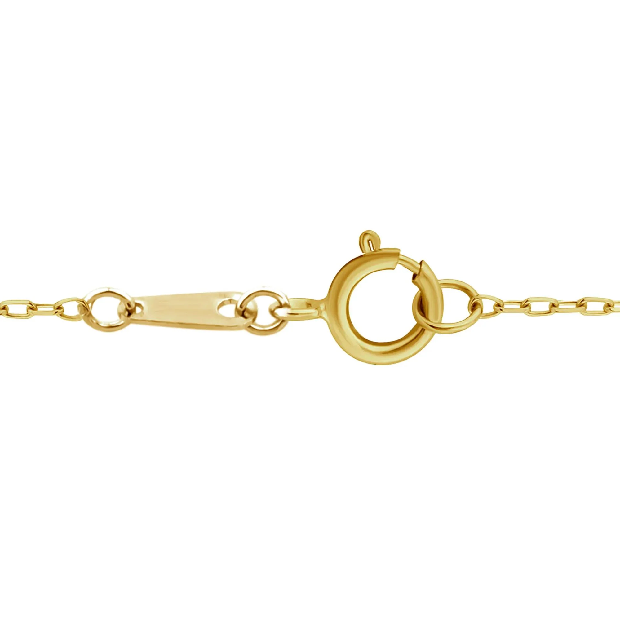 Rhodolite Graduated Drop Pendant Necklace 10K Yellow Gold Size 18" - Image 4