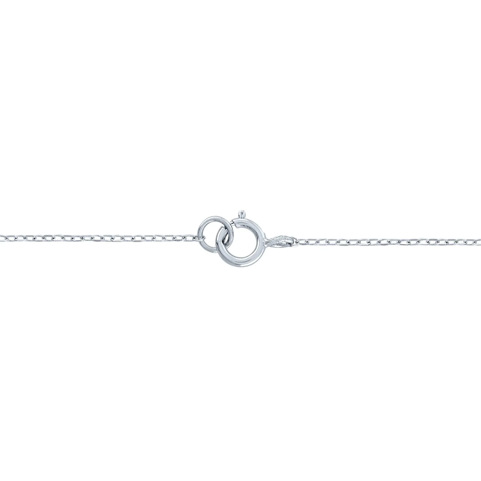 Lab-Created White Sapphire Pendant Necklace and Earring Halo Box Set .925 Sterling Silver Size 18" - Image 4