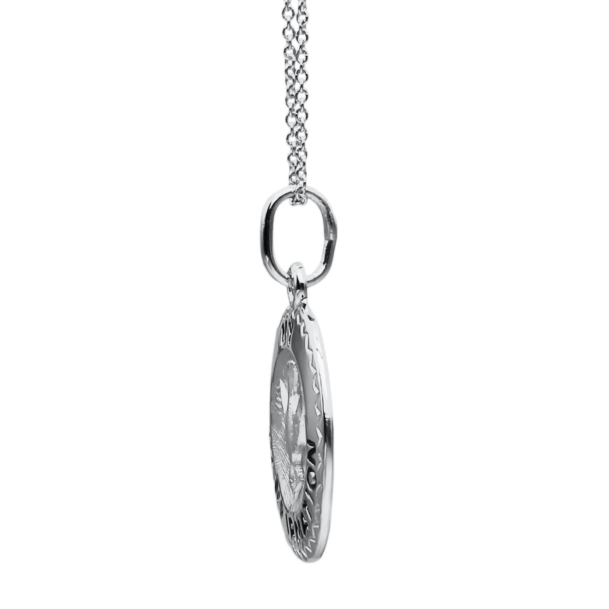 Confirmation Dove Pendant Necklace .925 Sterling Silver White Size 18" - Image 2