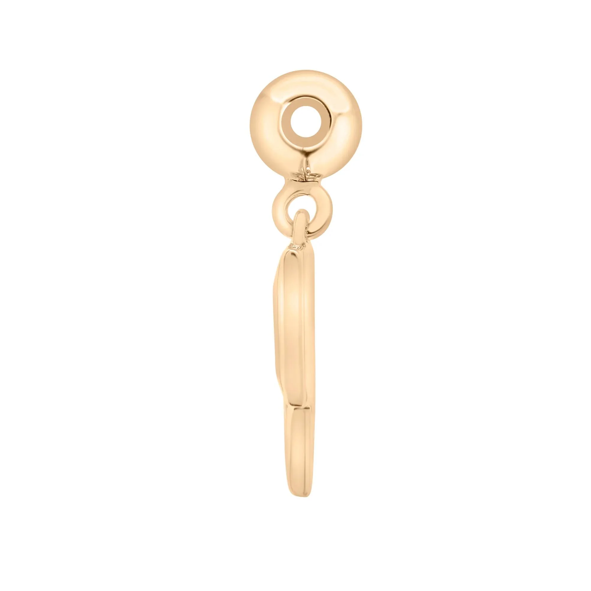 Lightning Bolt Bead Charm Vermeil Yellow Size 15.50mm - Image 6