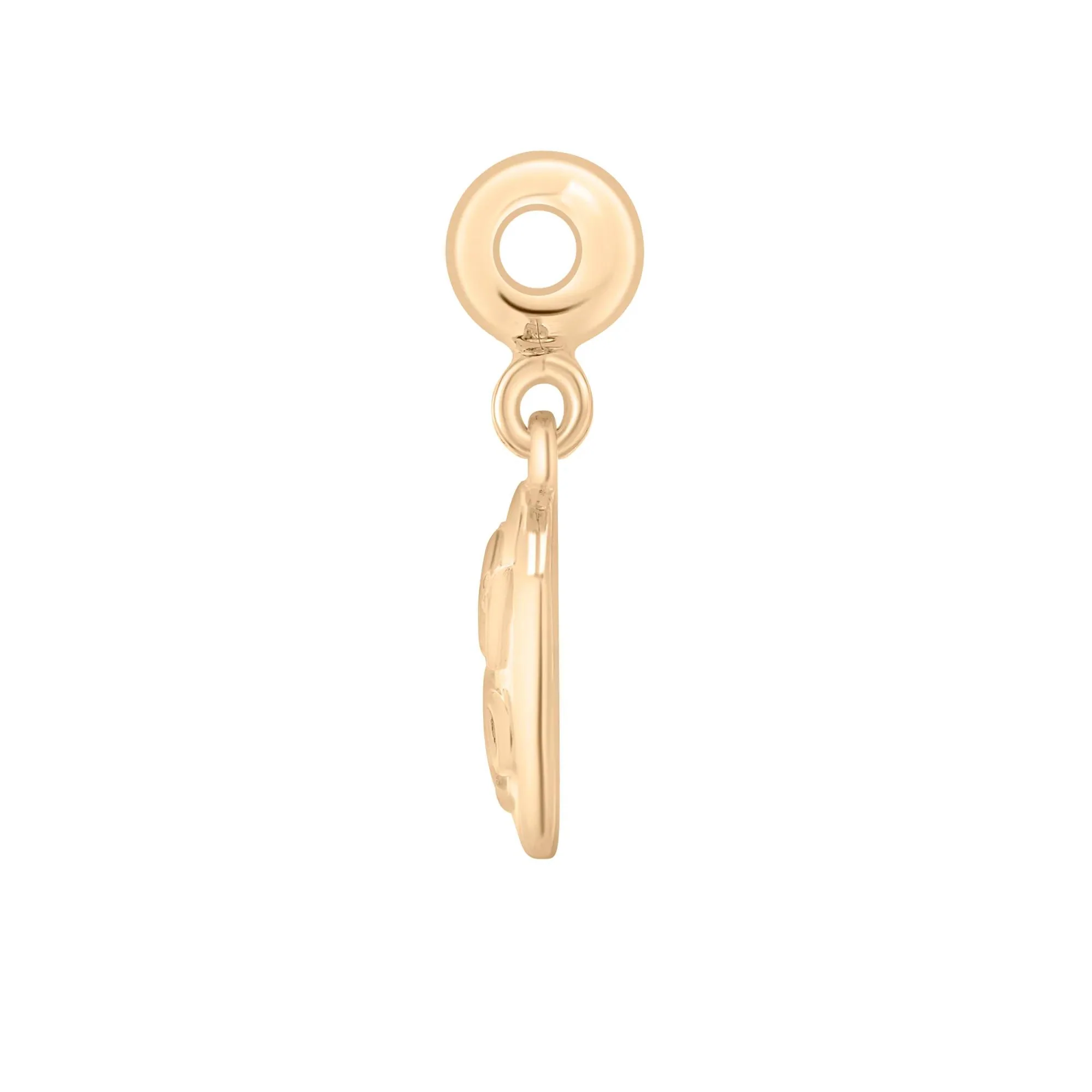 I Am Loved Disc Bead Charm Vermeil Yellow Size 14.00mm - Image 6