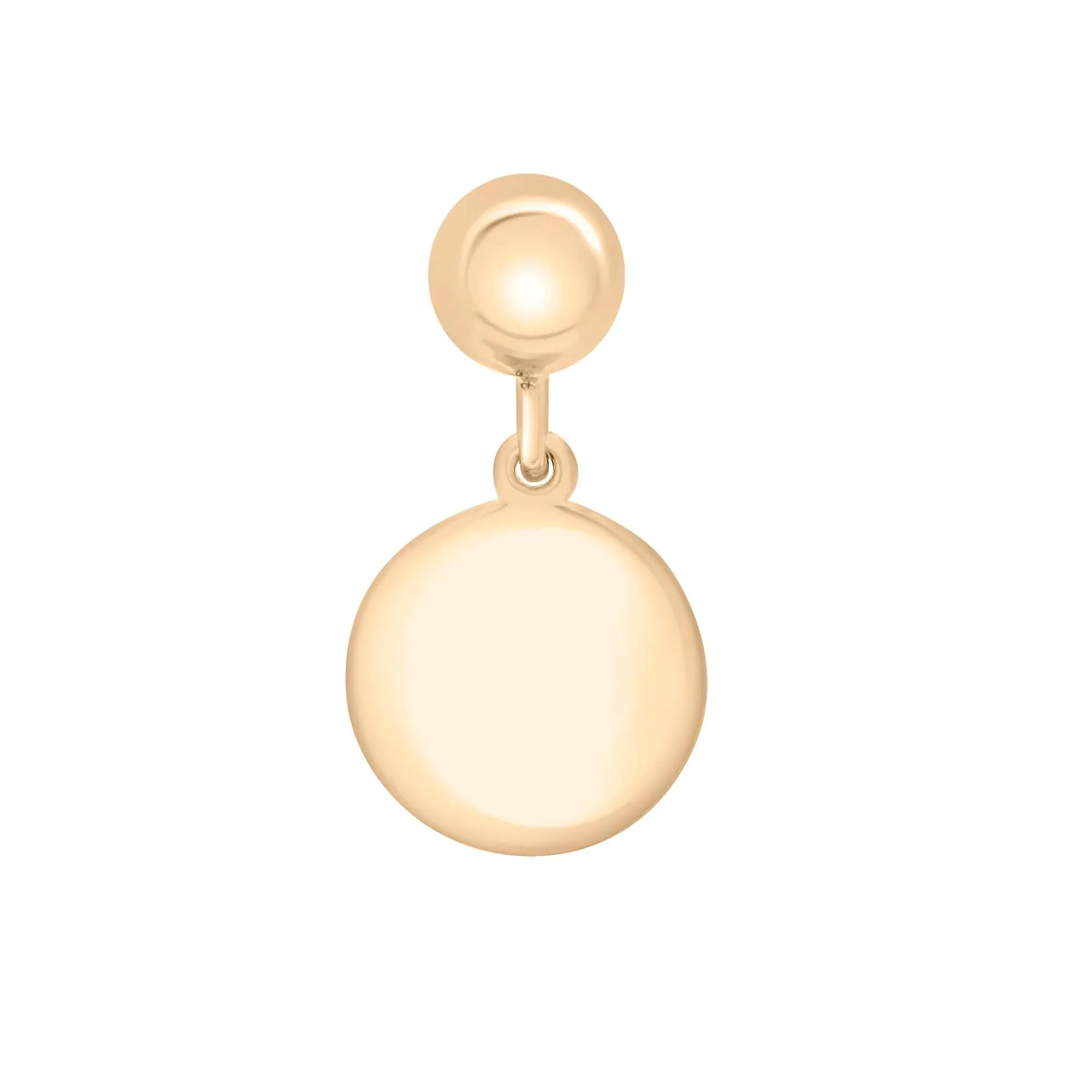 I Am Loved Disc Bead Charm Vermeil Yellow Size 14.00mm - Image 7