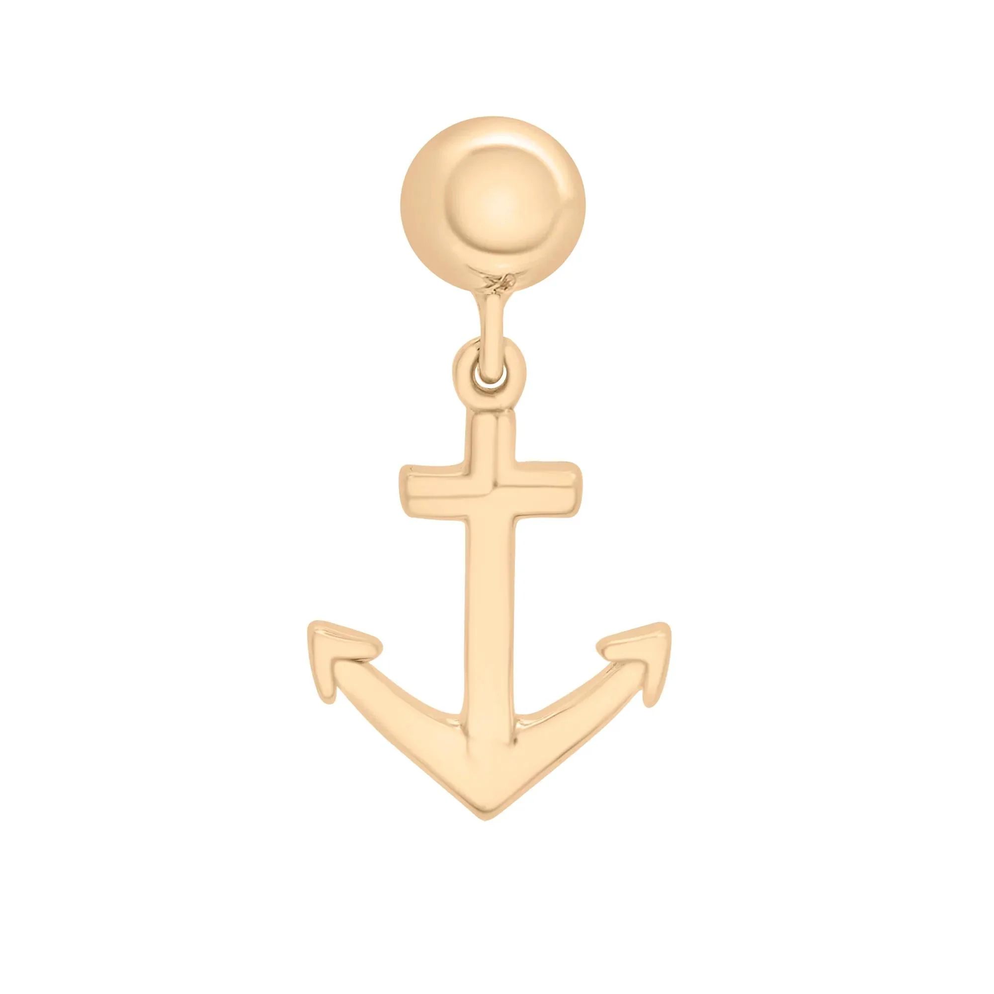Anchor Bead Charm Vermeil Yellow Size 16.00mm - Image 5