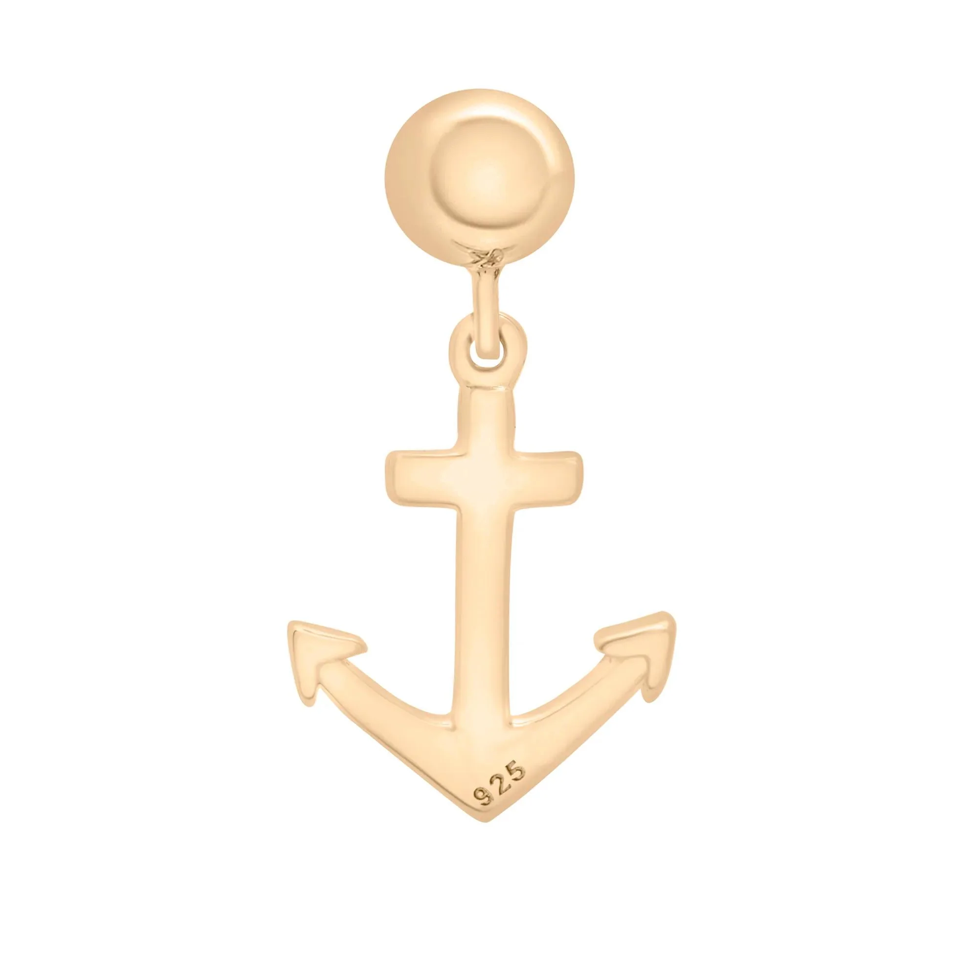 Anchor Bead Charm Vermeil Yellow Size 16.00mm - Image 7