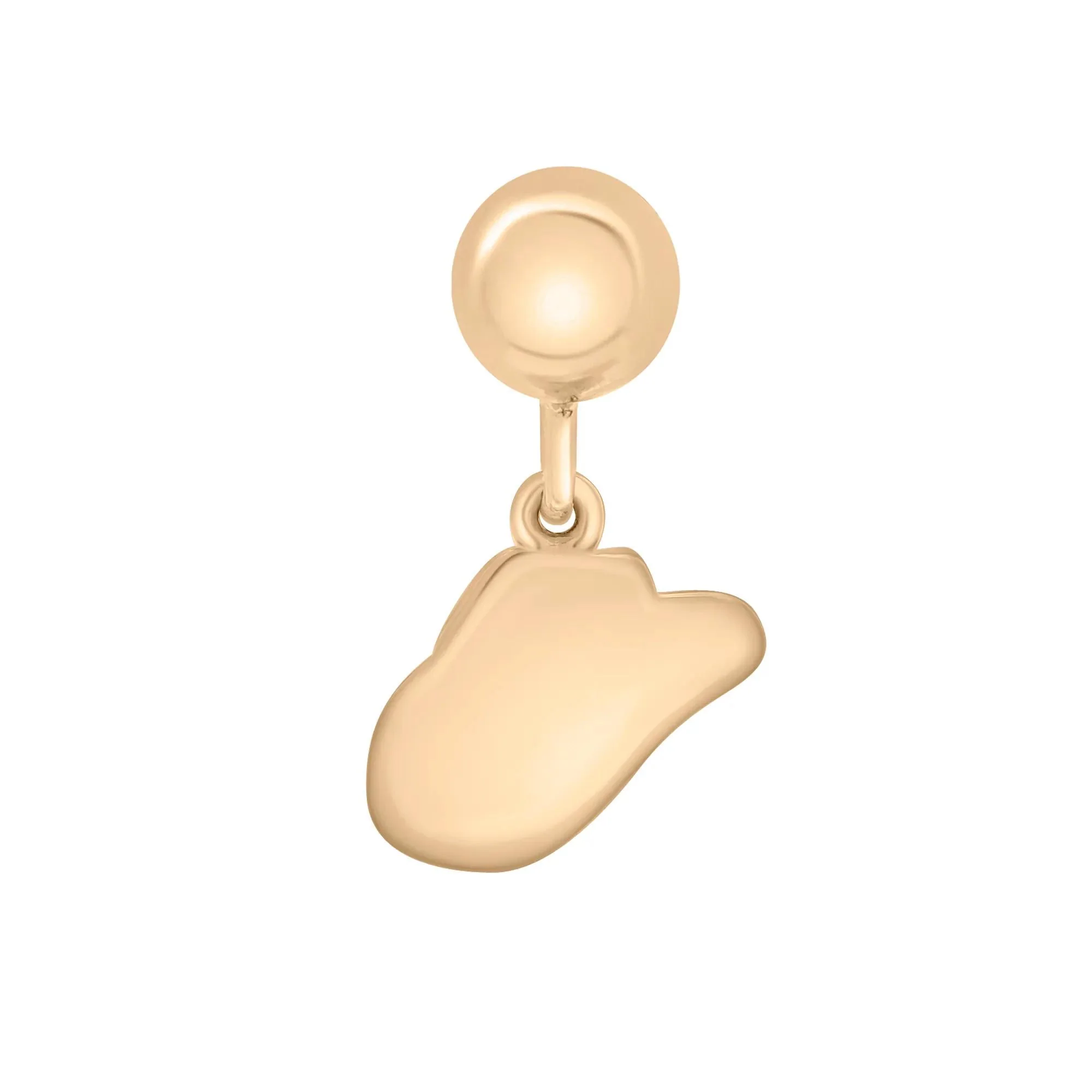 Cowboy Hat Bead Charm Vermeil Yellow Size 10.50mm - Image 7