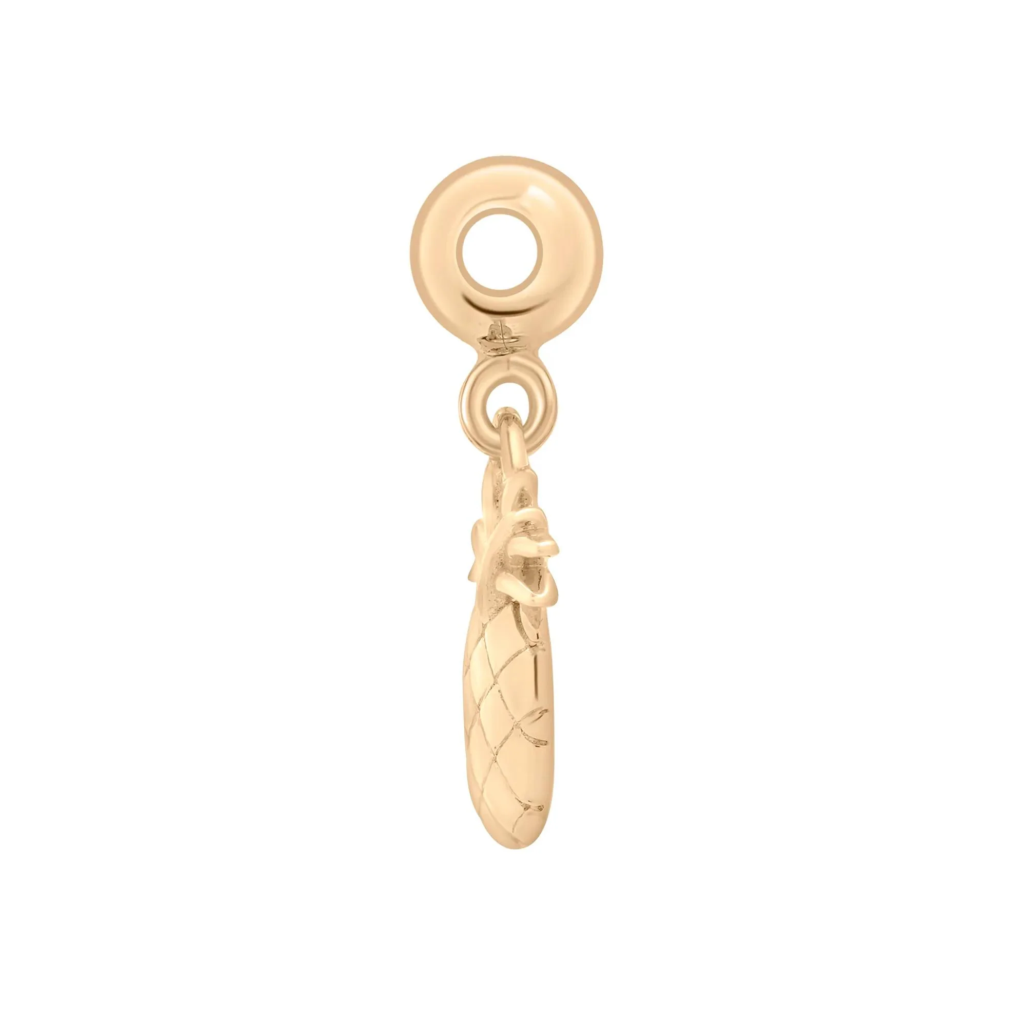 Pineapple Bead Charm Vermeil Yellow Size 13.50mm - Image 6