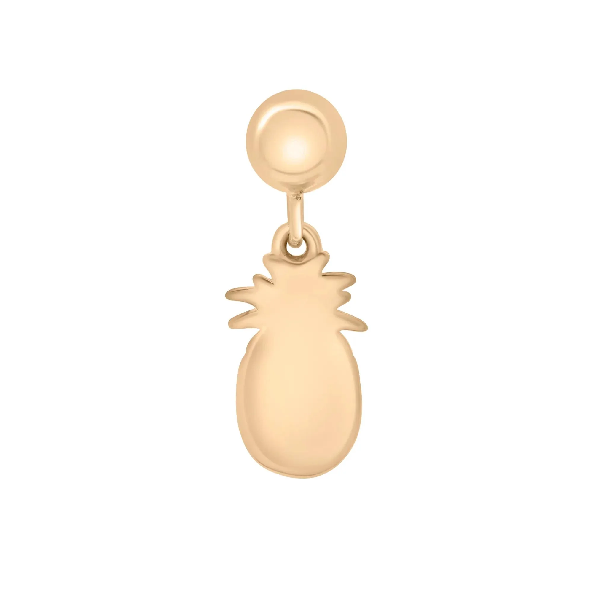 Pineapple Bead Charm Vermeil Yellow Size 13.50mm - Image 7