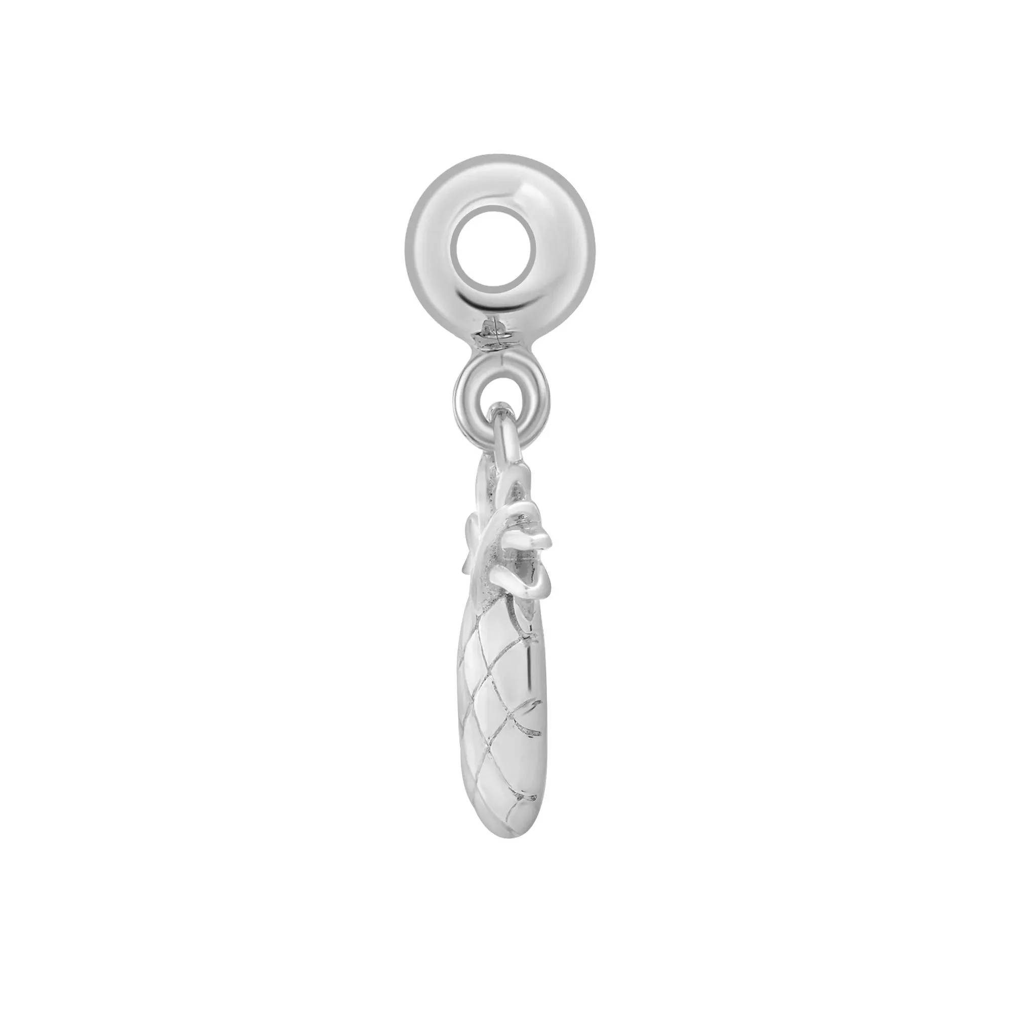 Pineapple Bead Charm .925 Sterling Silver White Size 13.50mm - Image 6