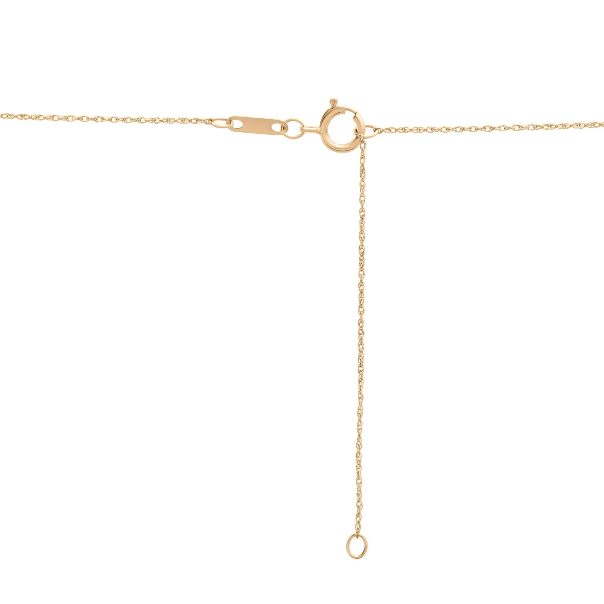 1/10 CT. Tw. Citrine and Diamond Halo Pendant Necklace 10K Yellow Gold Size 18" - Image 2