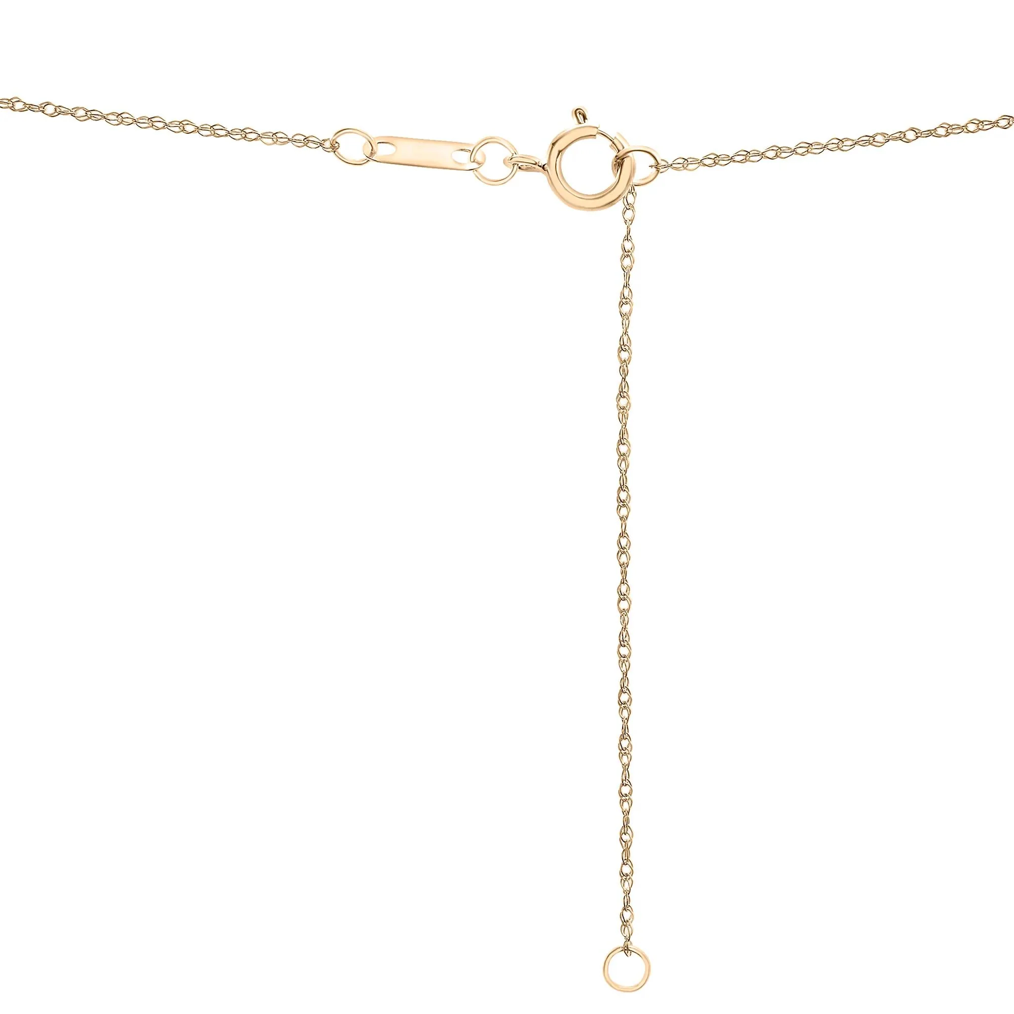 1/7 CT. Tw. Diamond Quatrefoil Pendant Necklace 10K Yellow Gold Size 18" - Image 3