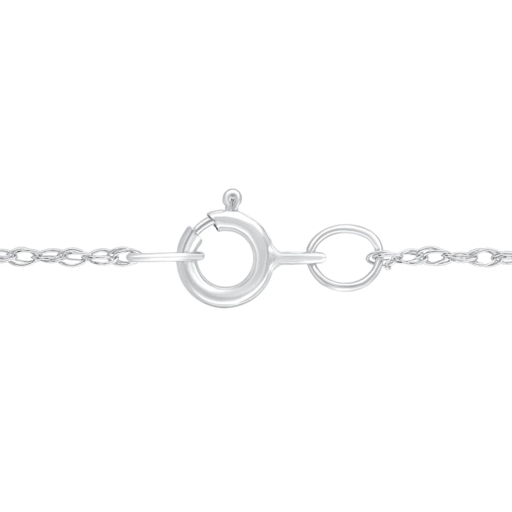 1 CT. Tw. Diamond Heart Pendant Necklace 10K White Gold Size 18" - Image 3